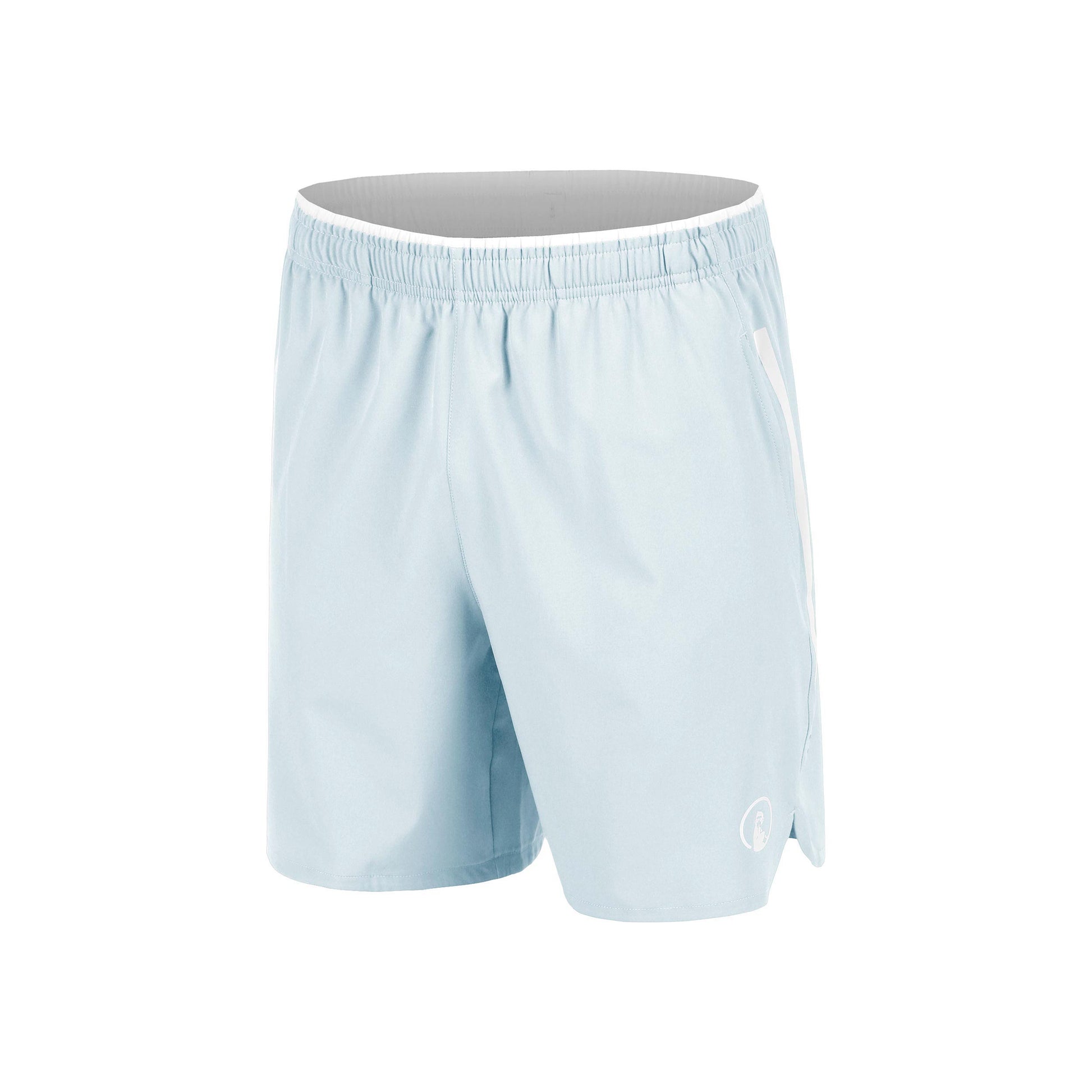 Quiet Please Memories Drop 7in Shorts Hommes - bleu clair, blanc cassé
