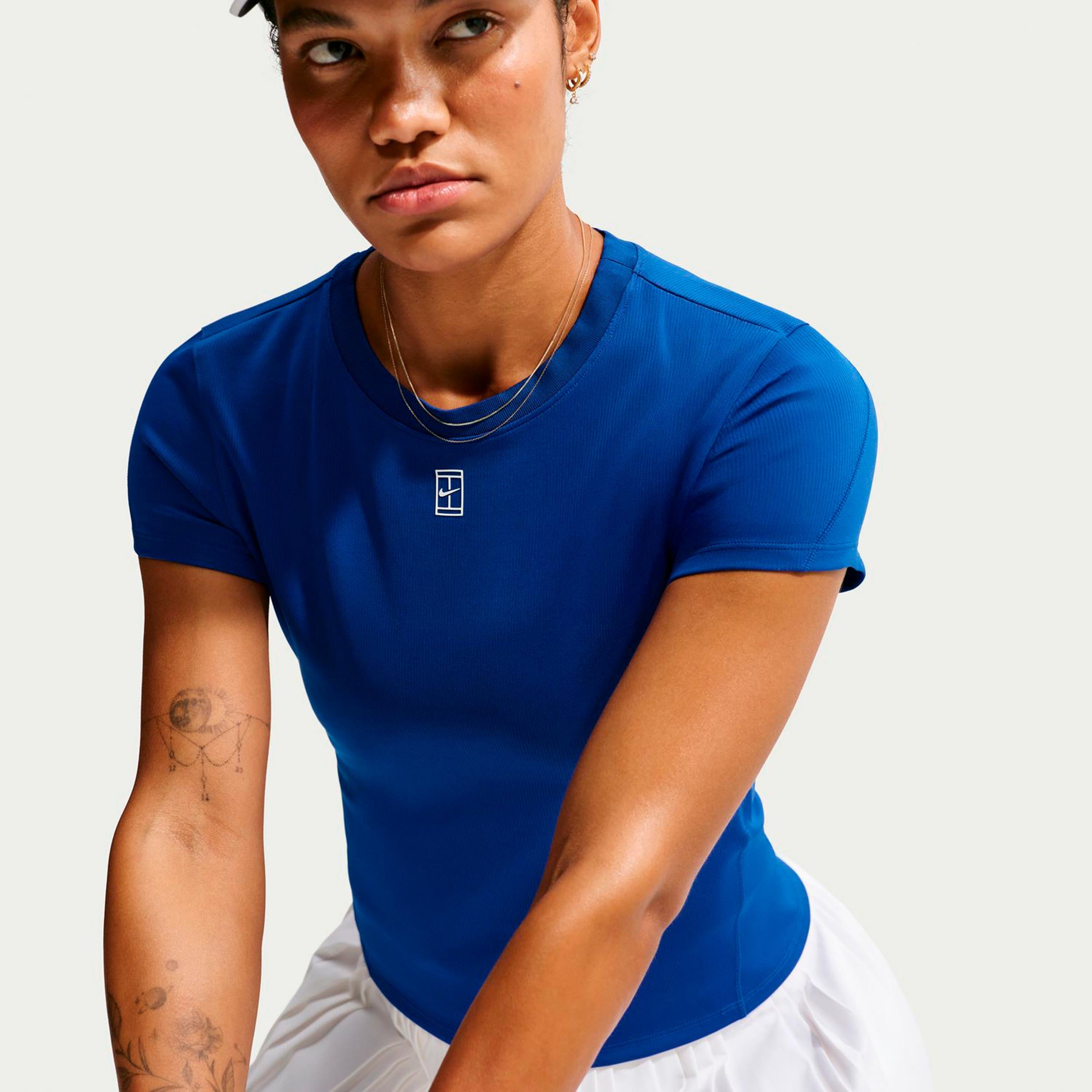 Nike Court Dri-FIT Advantage T-shirt Femmes - bleu
