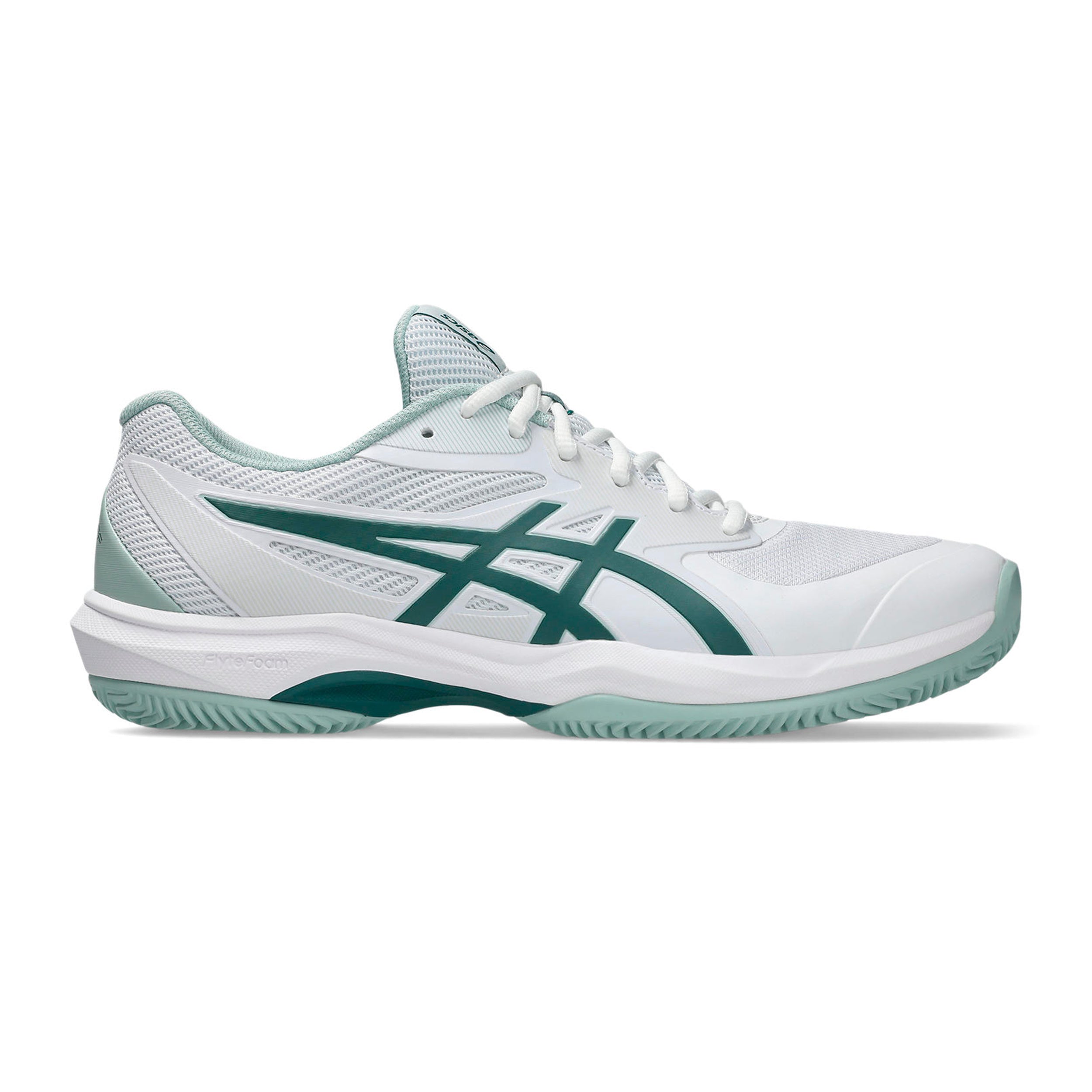 ASICS Game FF/OC Chaussure terre battue Hommes - blanc, bleu petrol