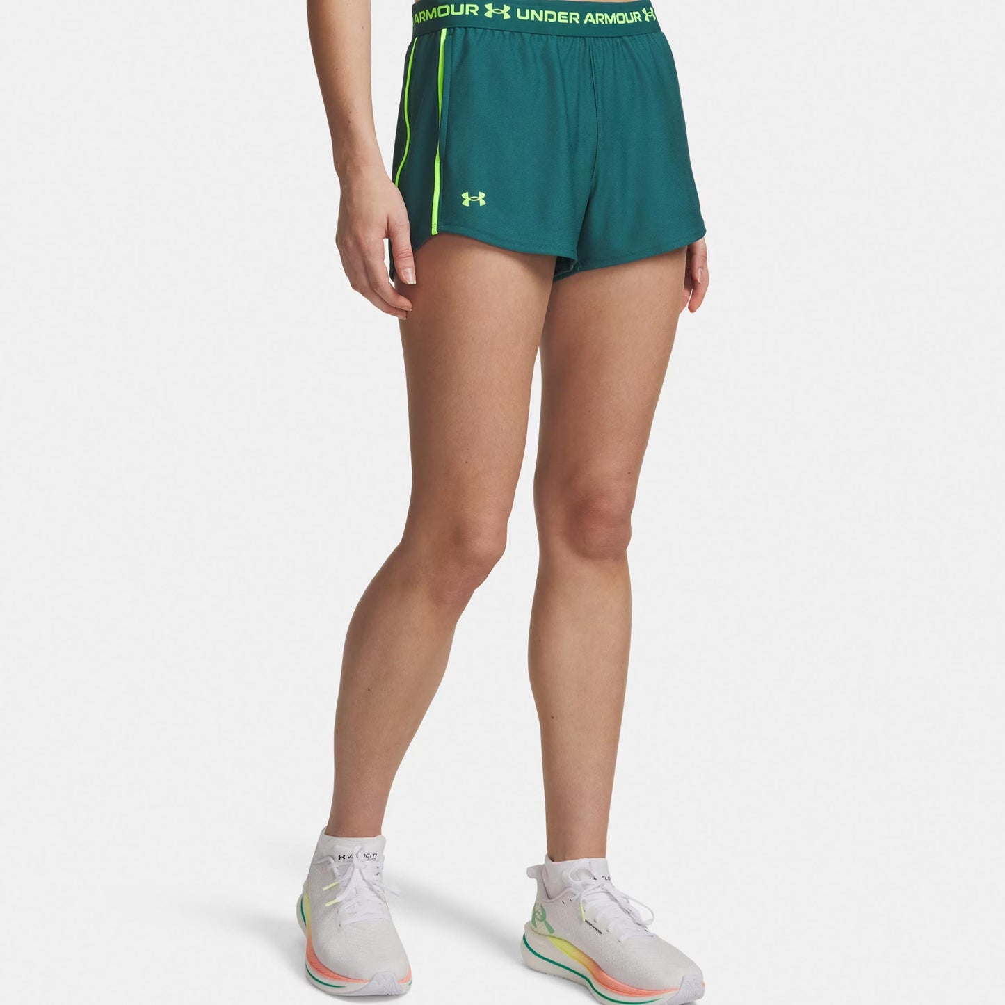 Under Armour Tech Play Up Shorts Femmes-vert, vert