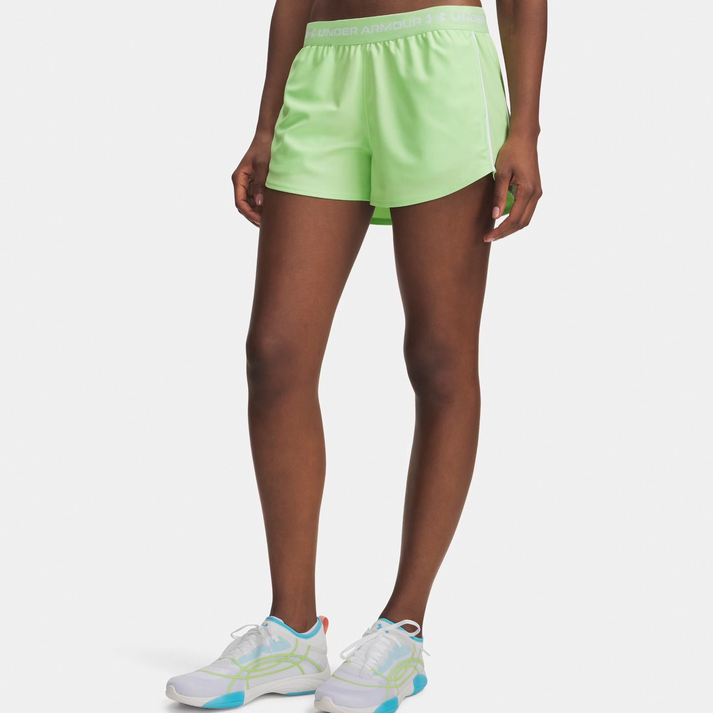 Under Armour Tech Play Up Shorts Femmes-vert, vert foncé