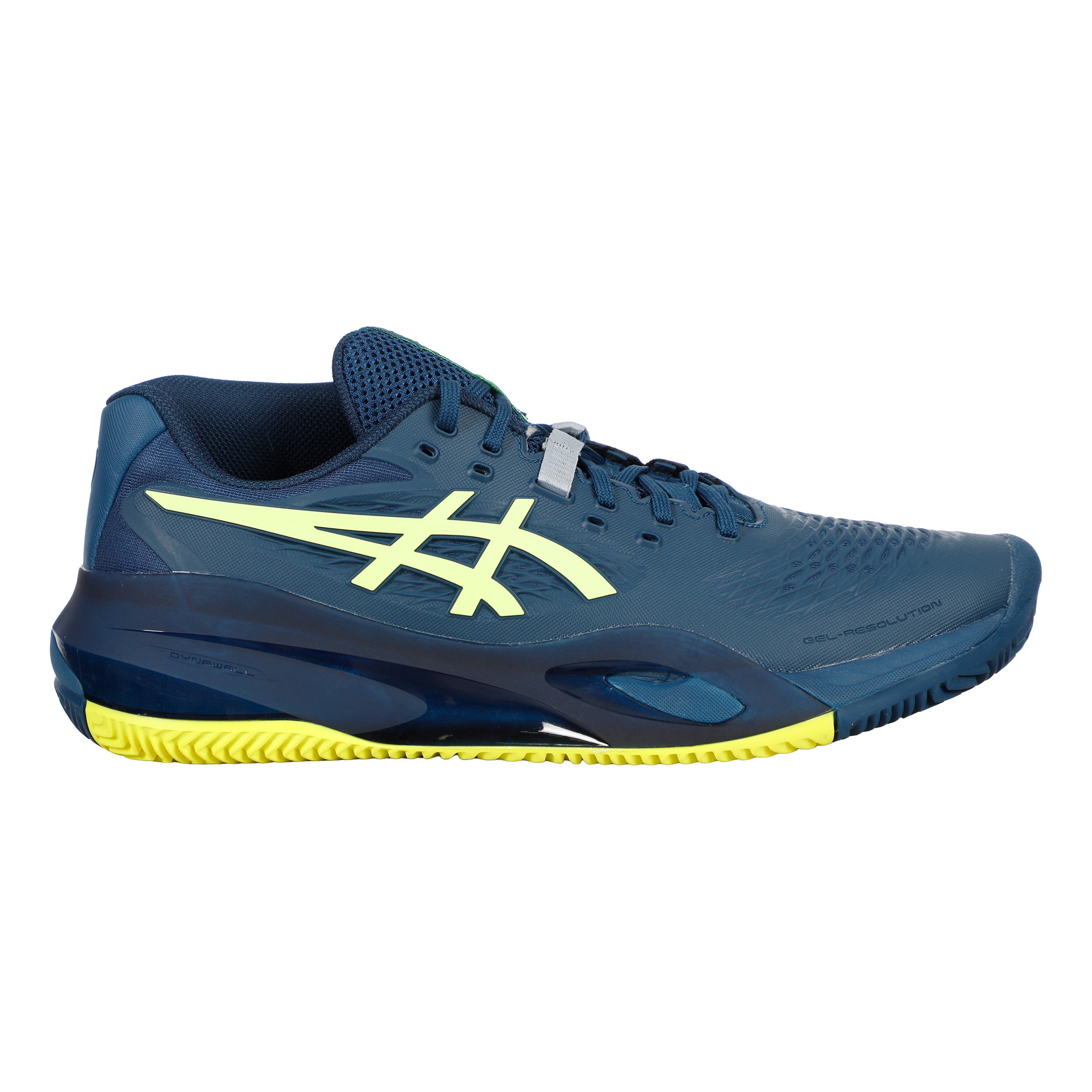 ASICS Gel-Resolution X Chaussure terre battue Hommes - bleu foncé, jaunes fluo