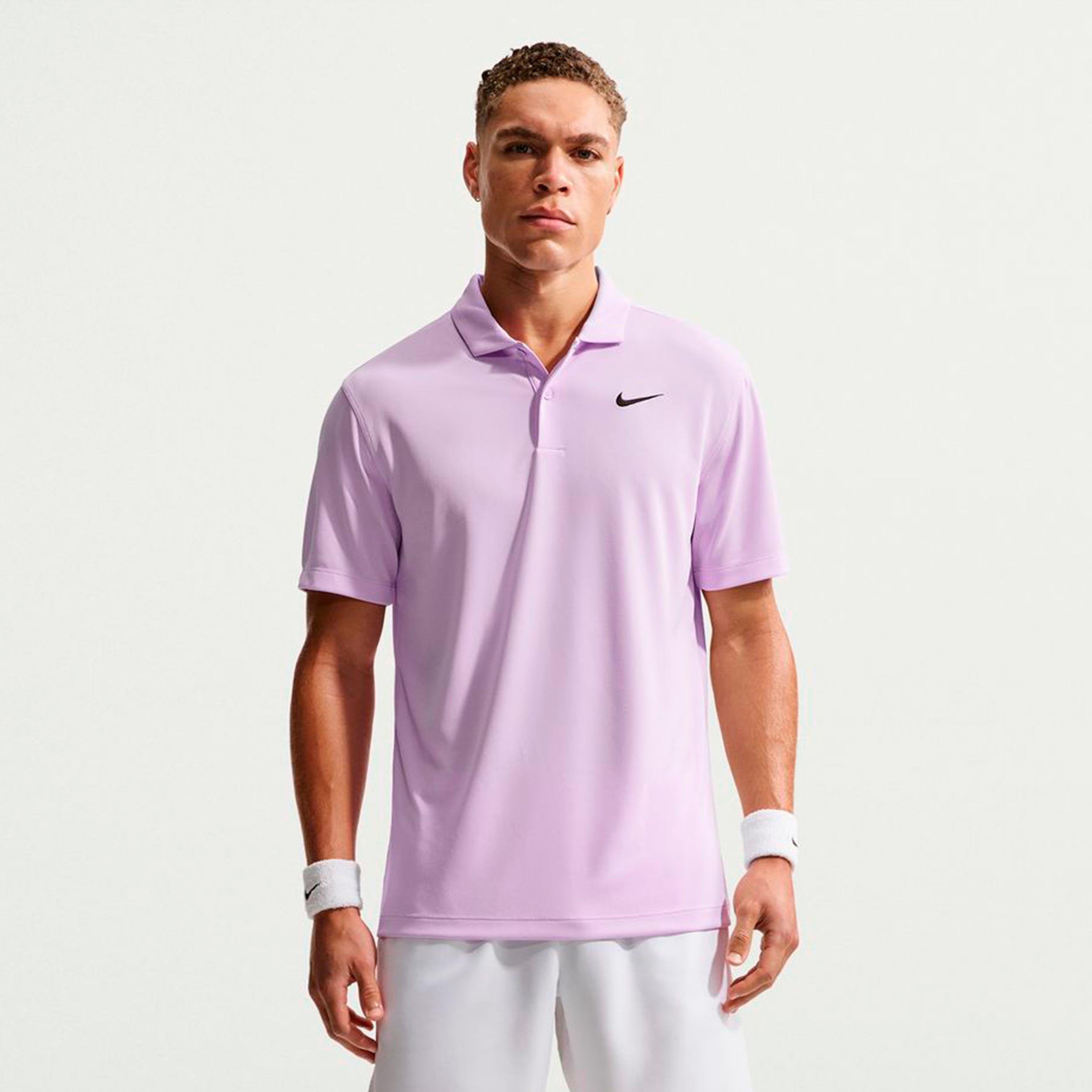 Nike Dri-Fit Victory Court Solid Polo Hommes - lilas, noir