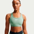 Swoosh Medium Soutien-gorge sport Femmes - sauge, blanc