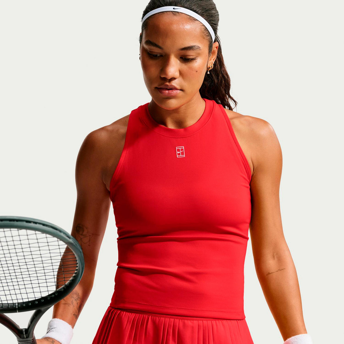 Nike Court Dri-FIT Advantage Débardeur tank top Femmes - rouge