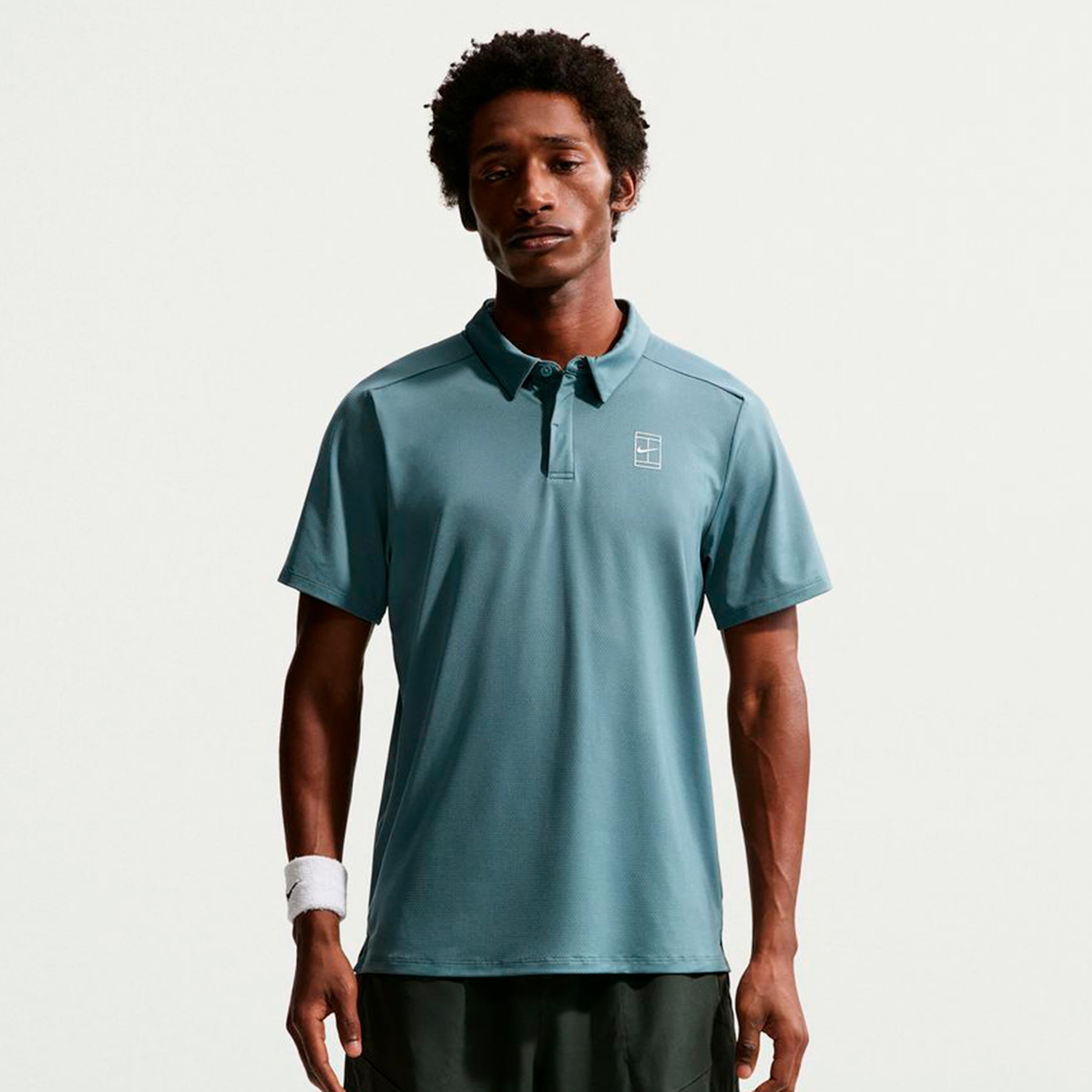 Nike Jannik Sinner Court Dri-FIT Advantage Polo Hommes - bleu gris