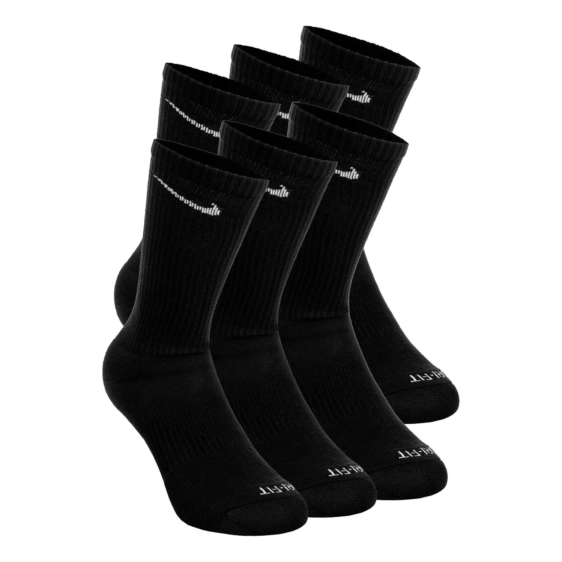 Nike Everyday Plus Cushioned Crew Chaussettes de tennis - Pack de 3 Hommes-noir