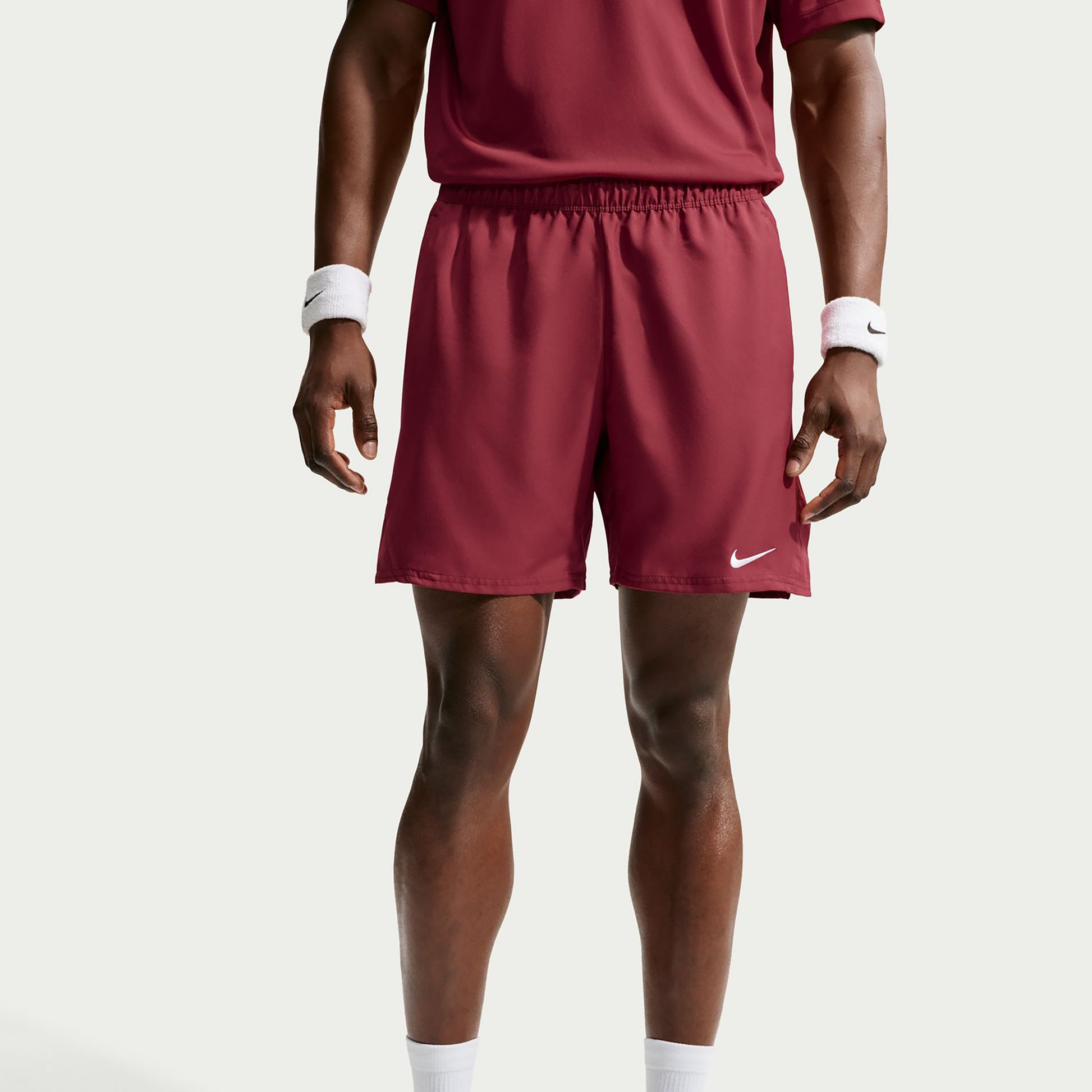 Nike Court Victory Dri-Fit 7in Shorts Hommes - rouge vin