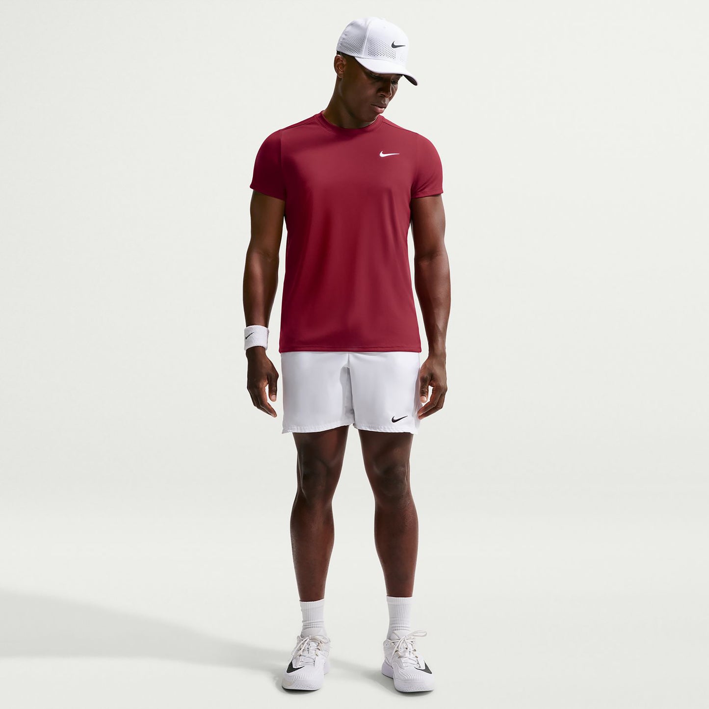 Nike Court Victory Dry T-shirt Hommes - rouge vin