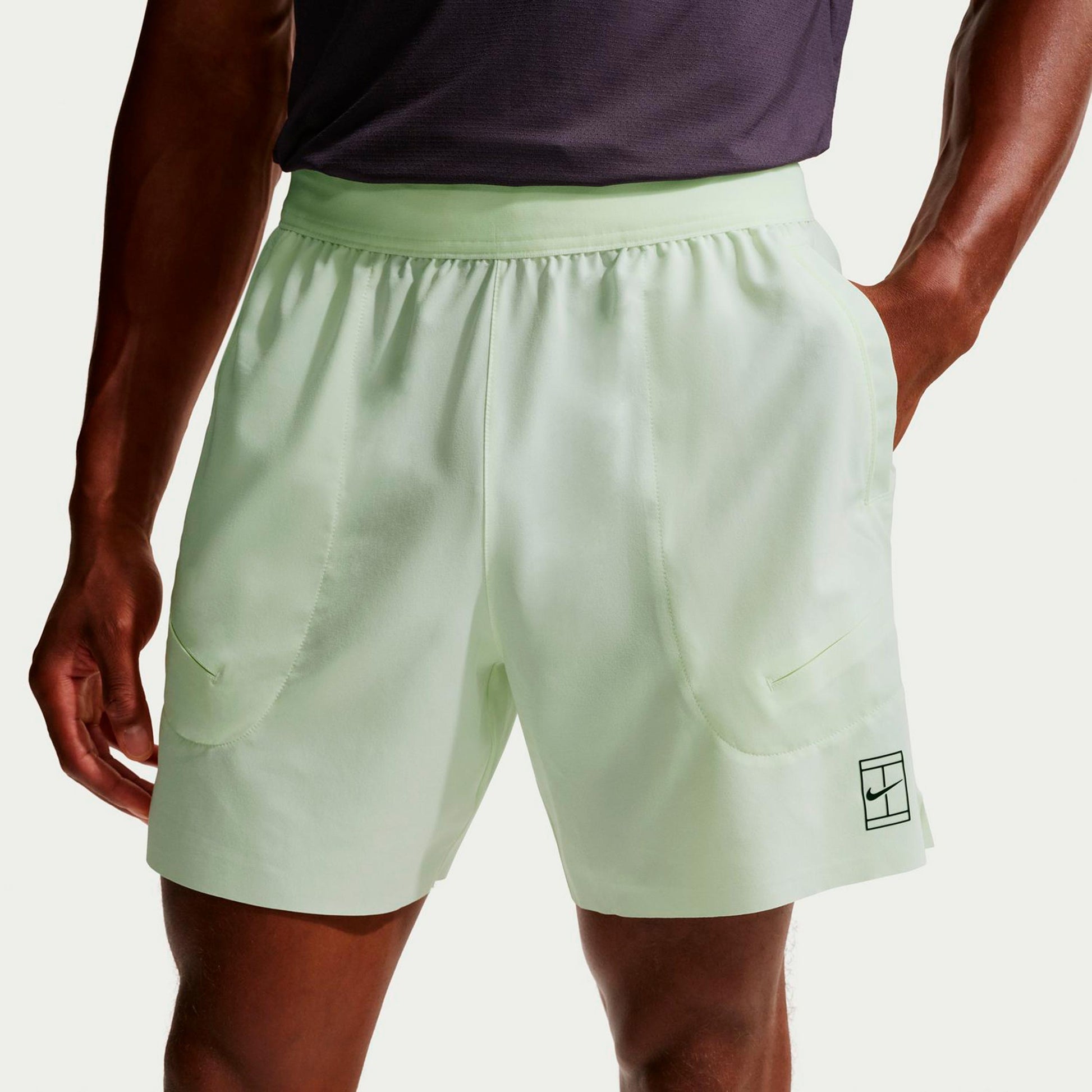 Nike Court Dri-FIT Advantage 6in Shorts Hommes-vert clair
