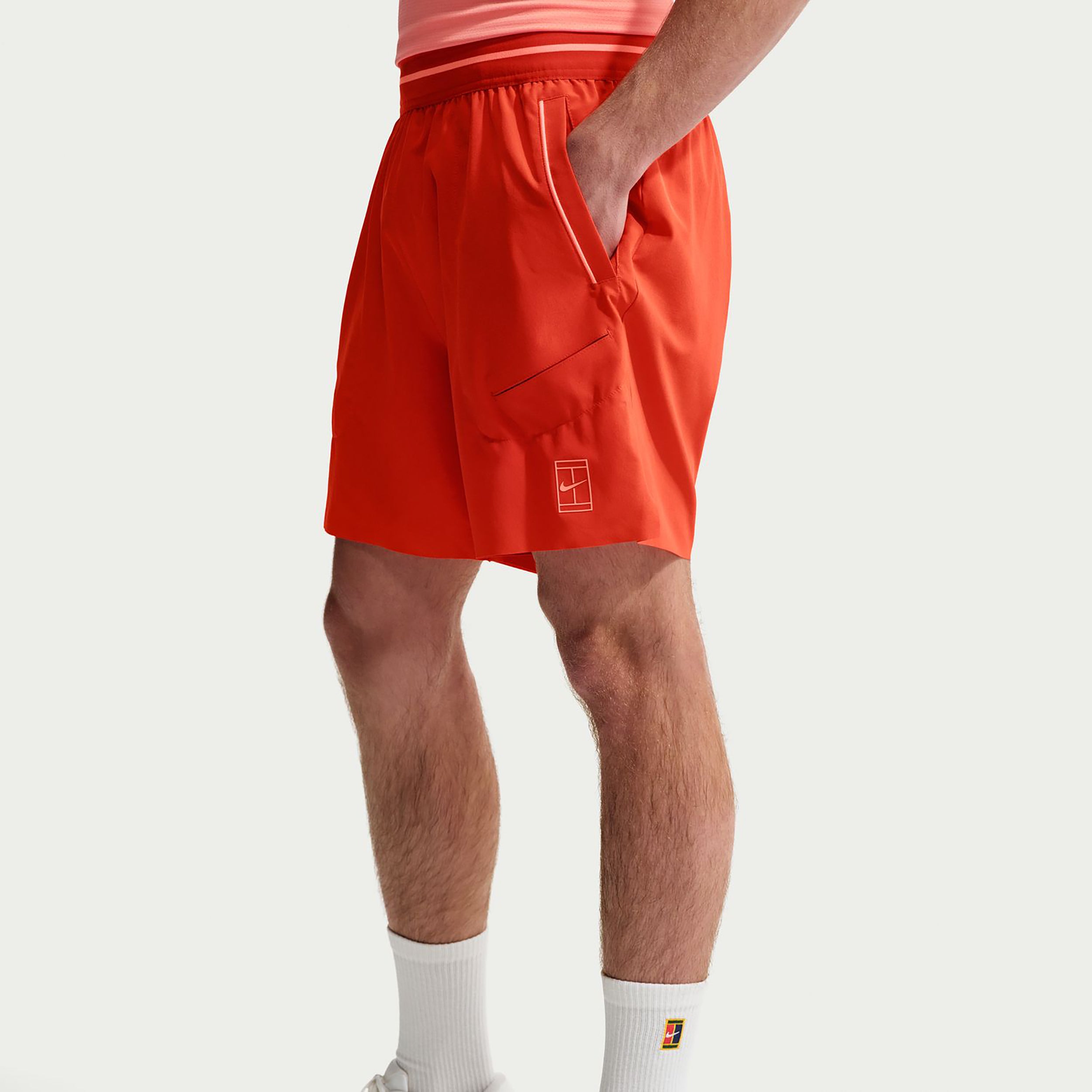 Nike Court Dri-FIT Advantage 6in Shorts Hommes - corail