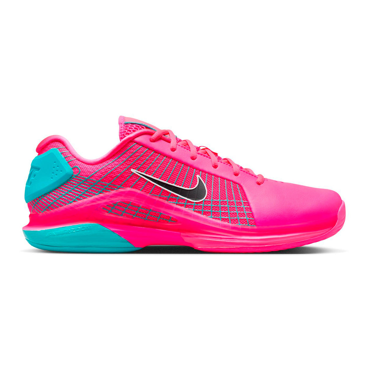 Nike Vapor 12 Hypersmash Chaussures toutes surfaces Hommes-pink fluo, turquoise