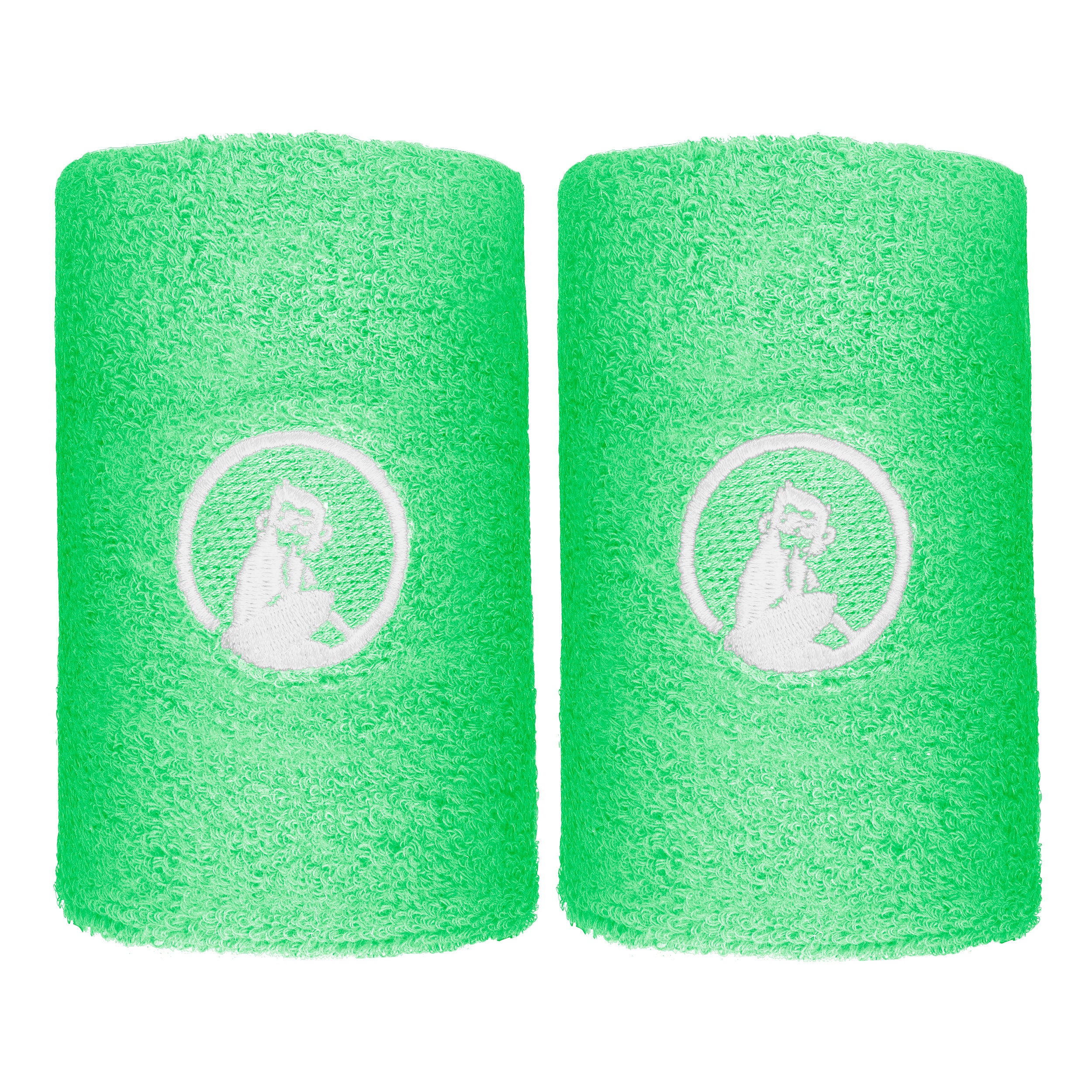 Quiet Please Poignet Pack de 2 unités long - vert, blanc