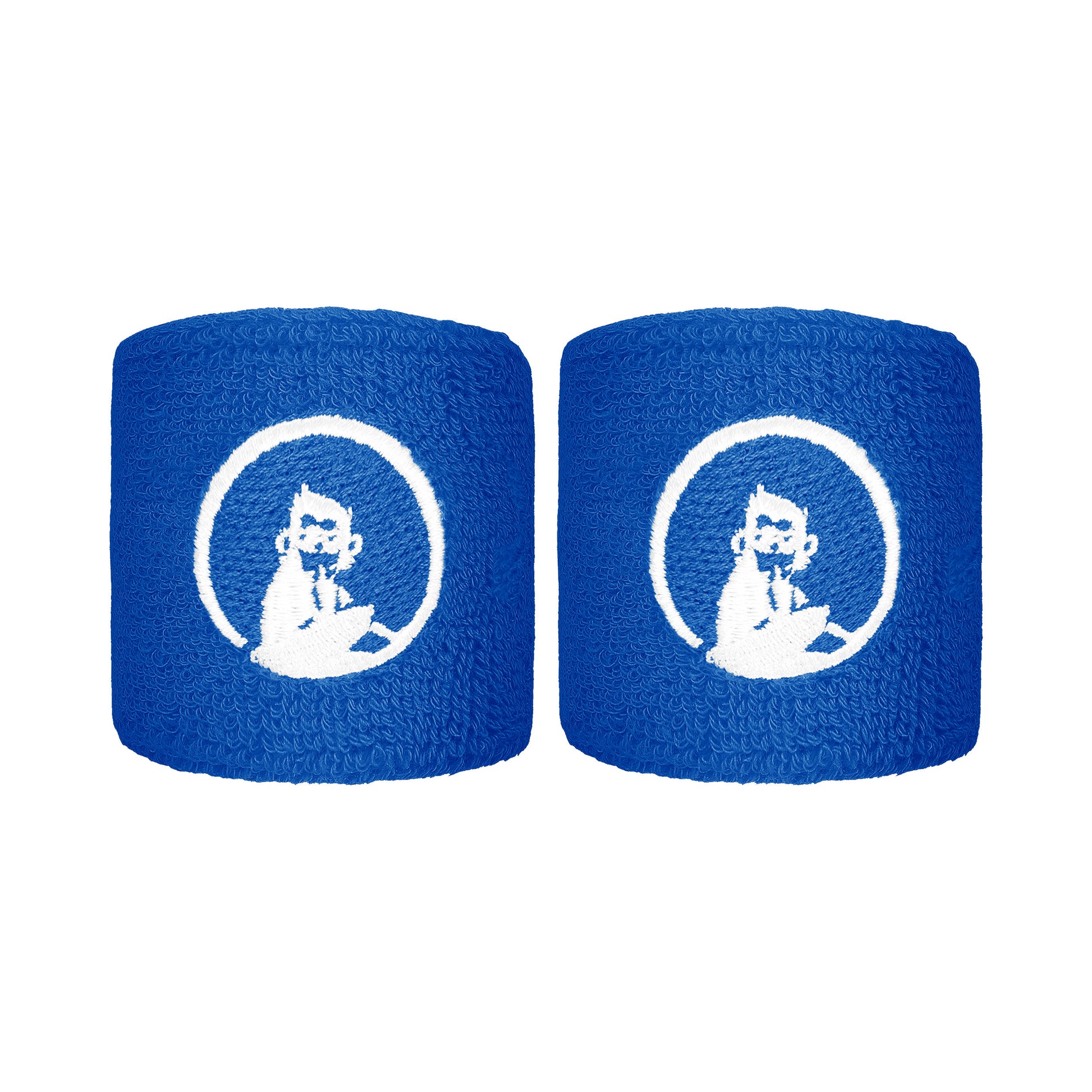 Quiet Please Poignet Pack de 2 unités court - bleu, blanc