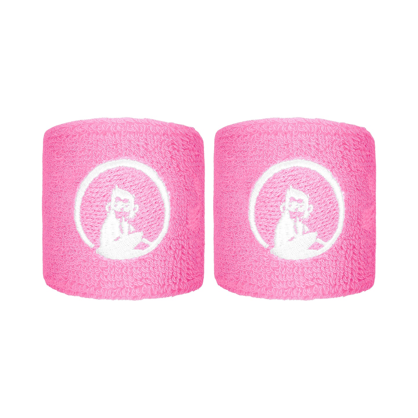 Quiet Please Poignet Pack de 2 unités court - rose, blanc