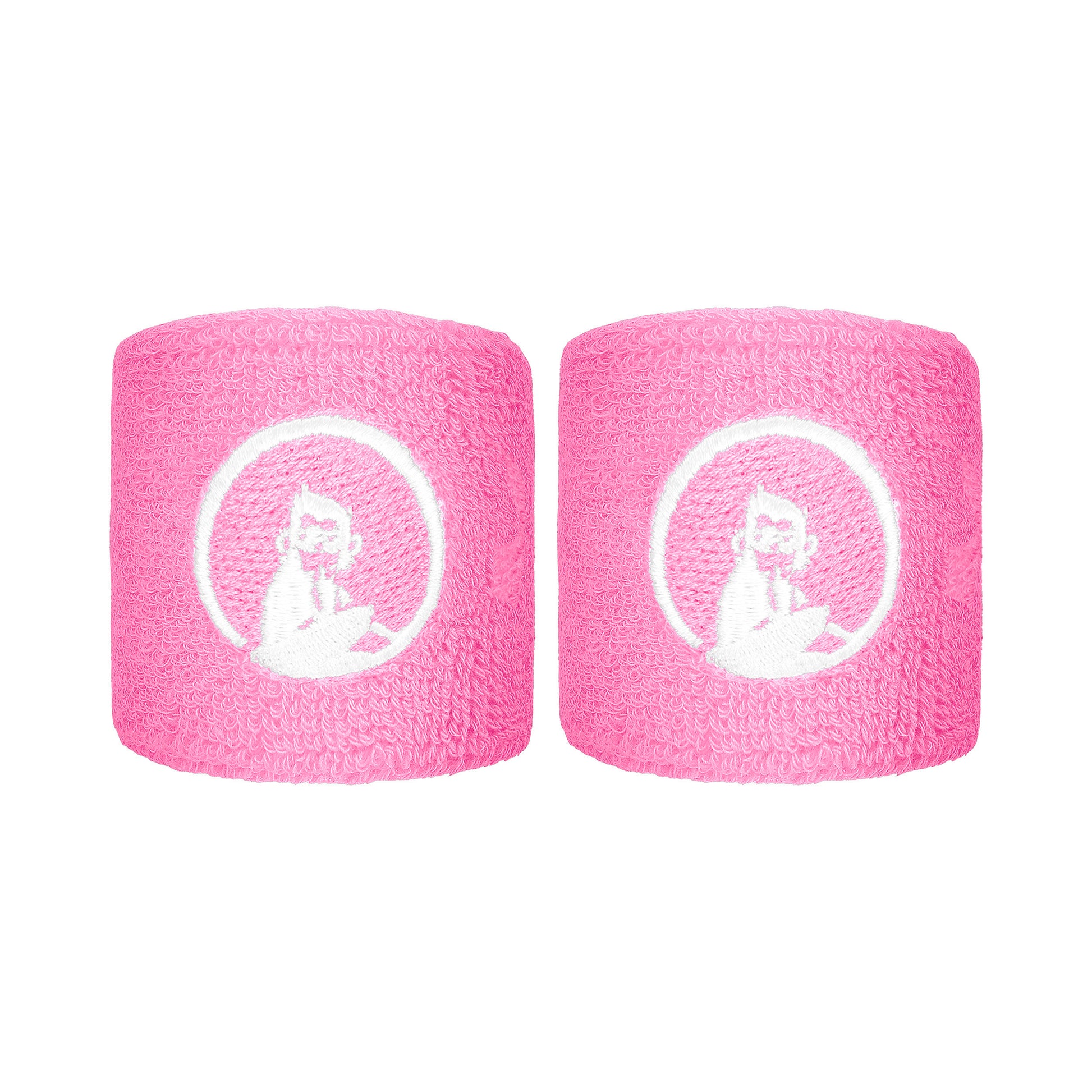 Quiet Please Poignet Pack de 2 unités court - rose, blanc