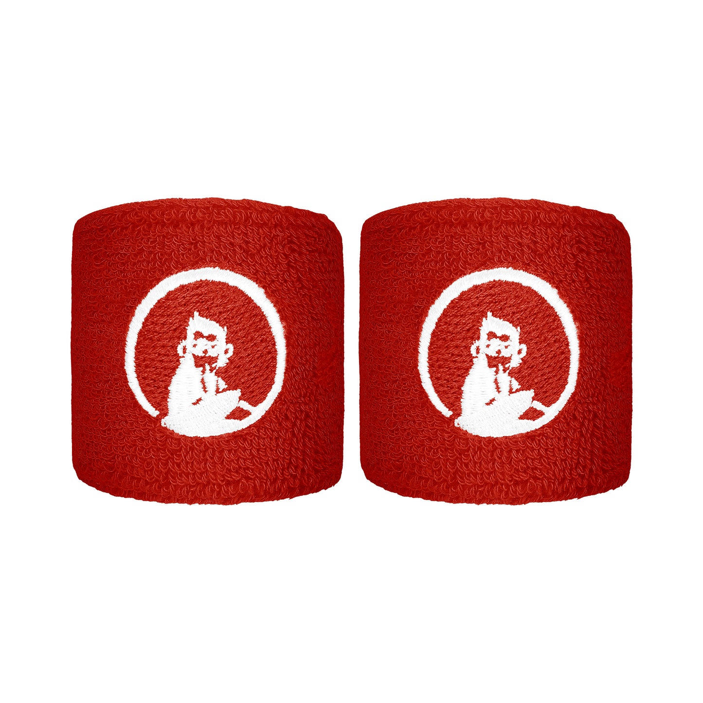 Quiet Please Poignet Pack de 2 unités court - rouge, blanc