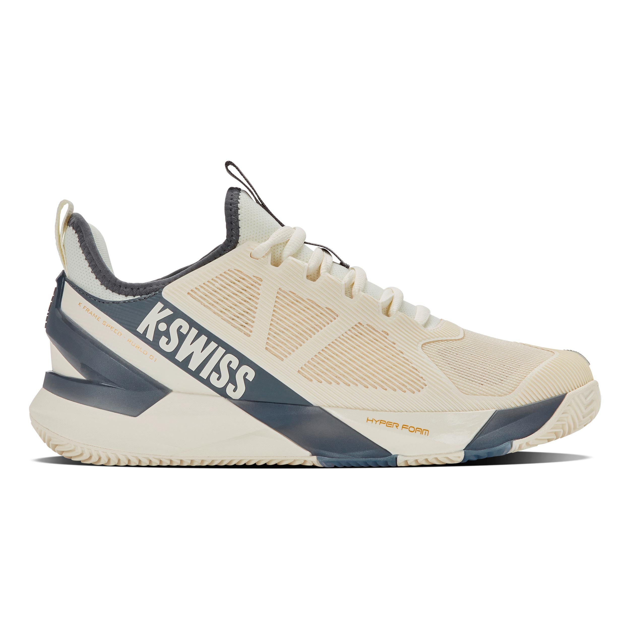 K-Swiss K-FRAME SPEED RUBLO Clay Chaussure terre battue Hommes-beige, bleu foncé
