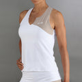 Bliss Débardeur tank top Femmes-blanc, beige