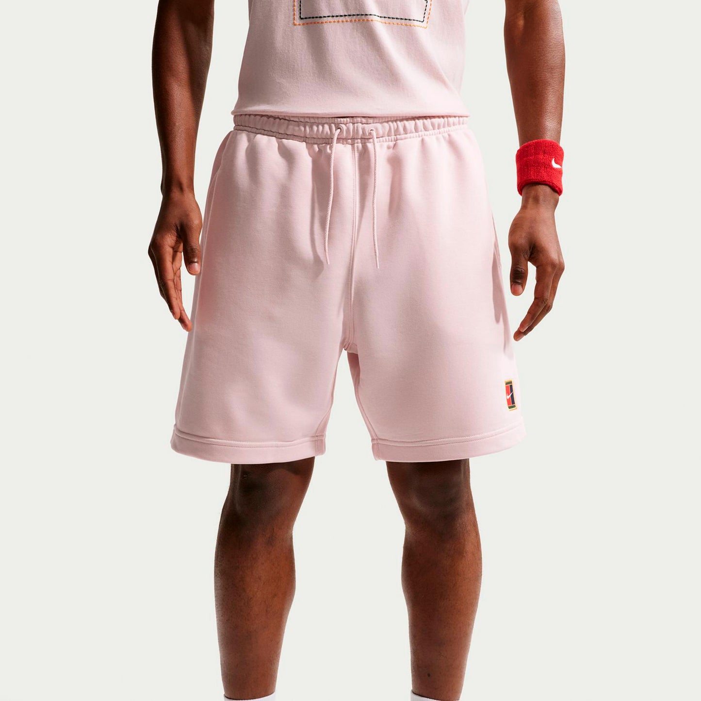 Nike Court Dri-Fit Heritage Fleece Shorts Hommes - vieux rose