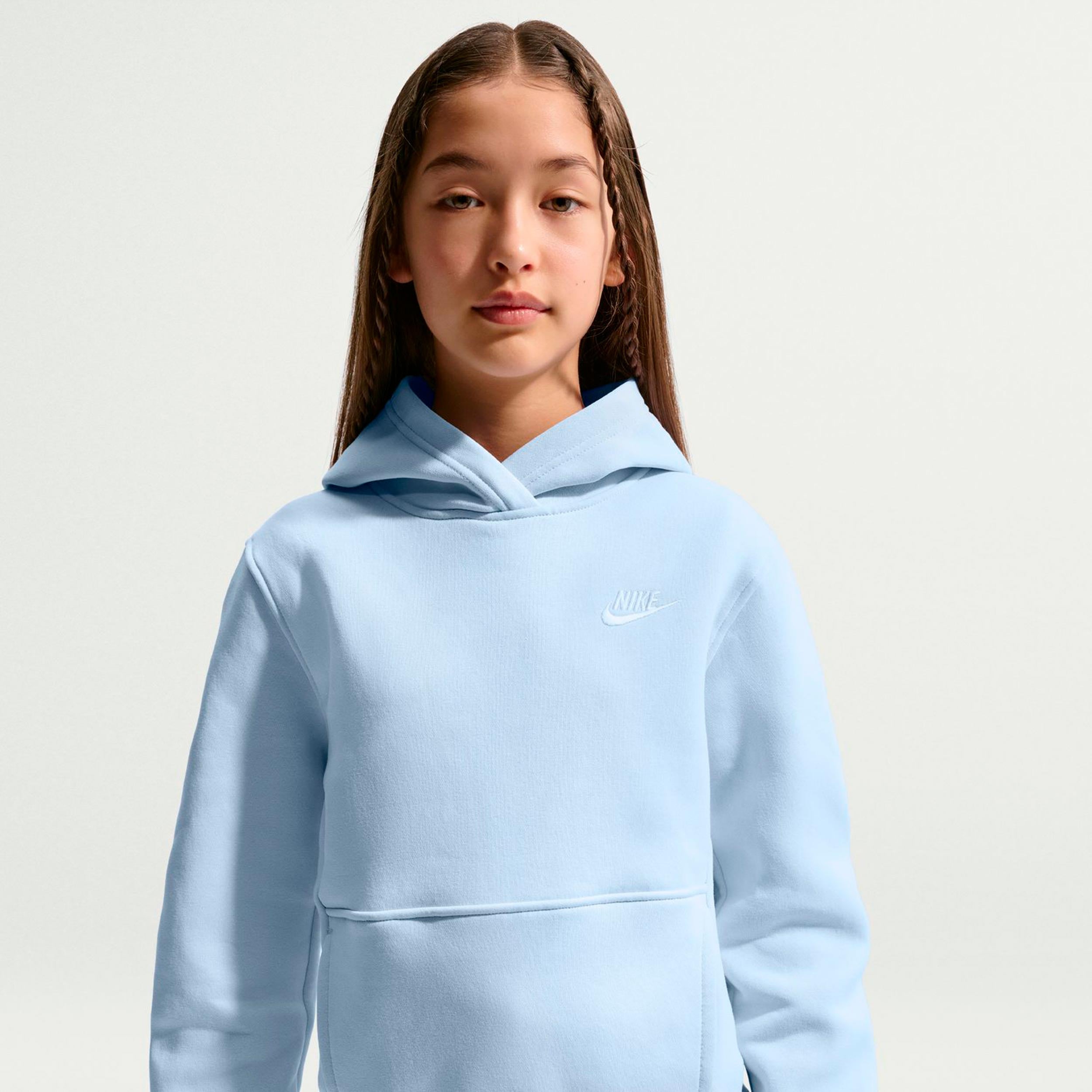 Nike Club Fleece Sweat à capuche Enfants - bleu clair