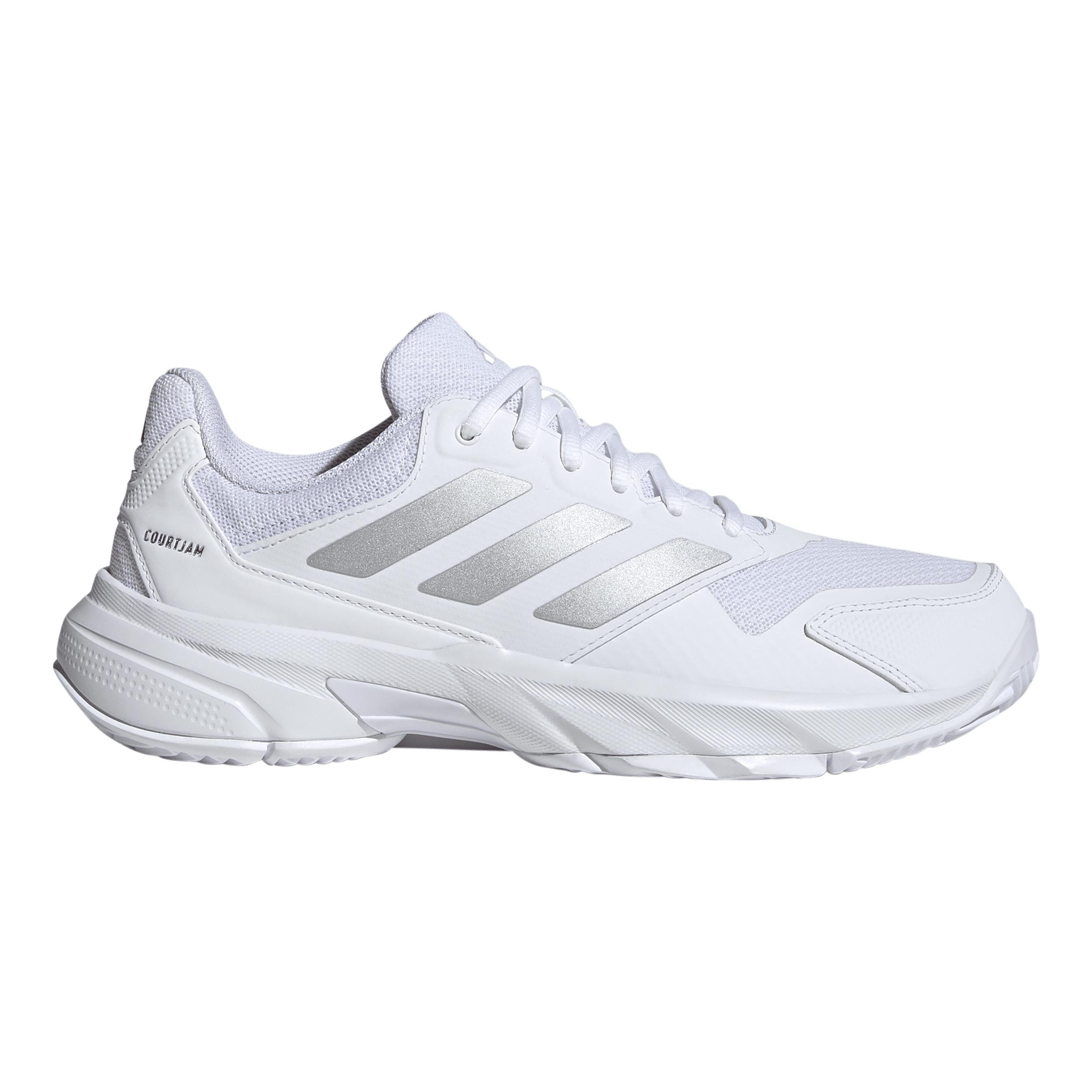 adidas CourtJam Control 3 Chaussures toutes surfaces Femmes - blanc, gris clair