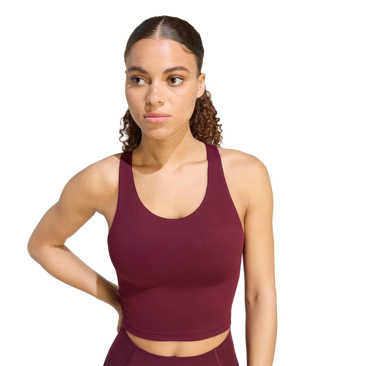 adidas All Me Medium Support Soutien-gorge sport Femmes - rouge vin