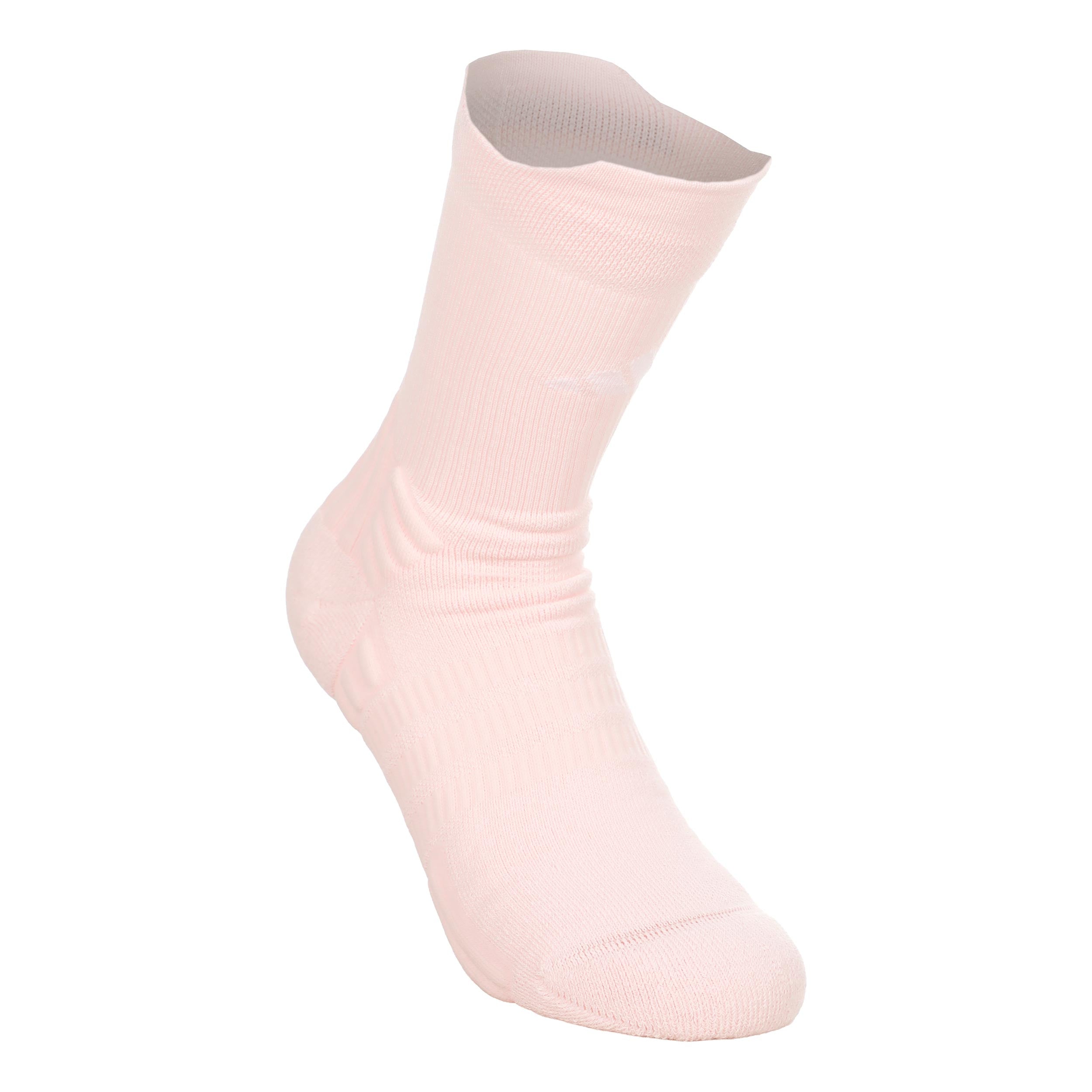adidas Crew Chaussettes de tennis Unisex - rose pastel, blanc