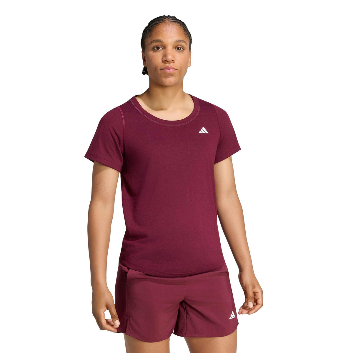 adidas We Min SCP T-shirt Femmes - rouge vin