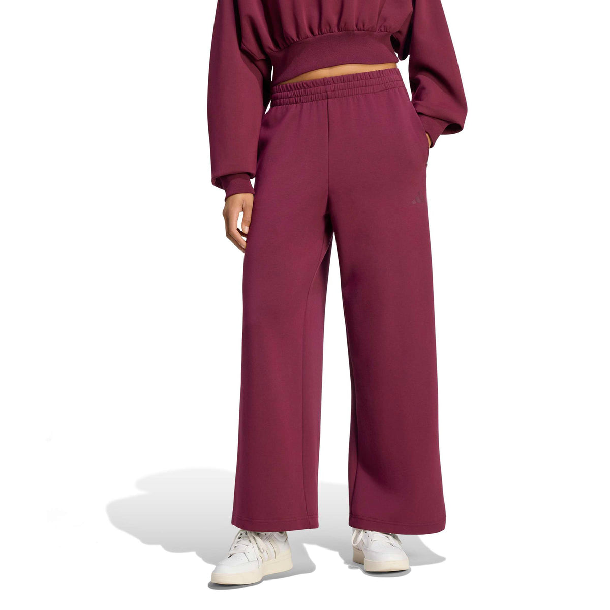 adidas Soft Lux Straight Pantalon survêtement Femmes - rouge vin