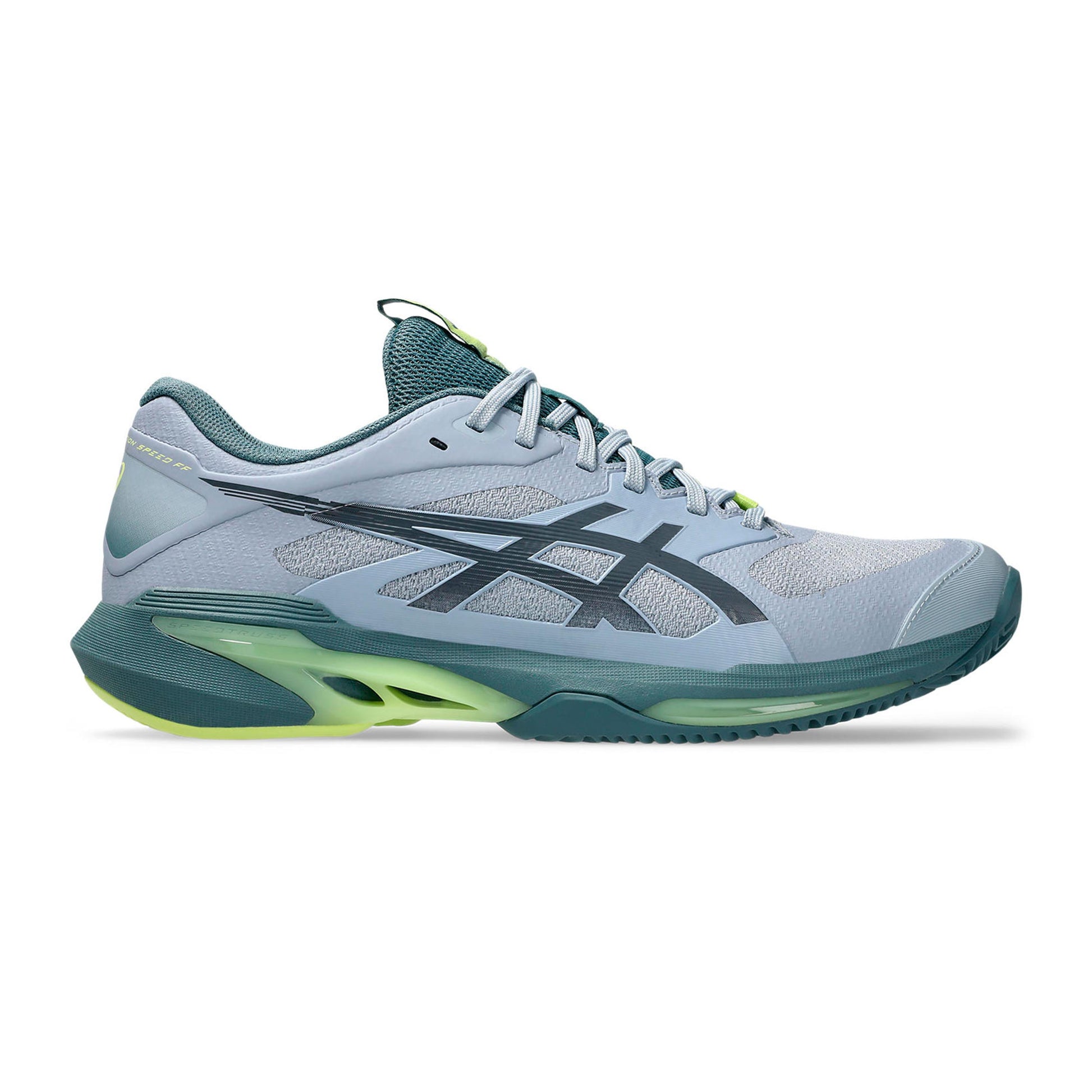 ASICS Solution Speed FF 4 Chaussure terre battue Hommes - gris, jaune lemon