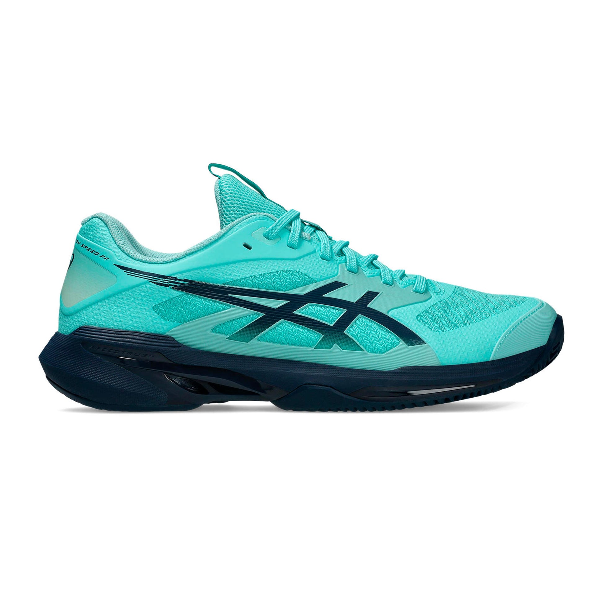ASICS Solution Speed FF 4 Chaussure terre battue Hommes - menthe, bleu foncé