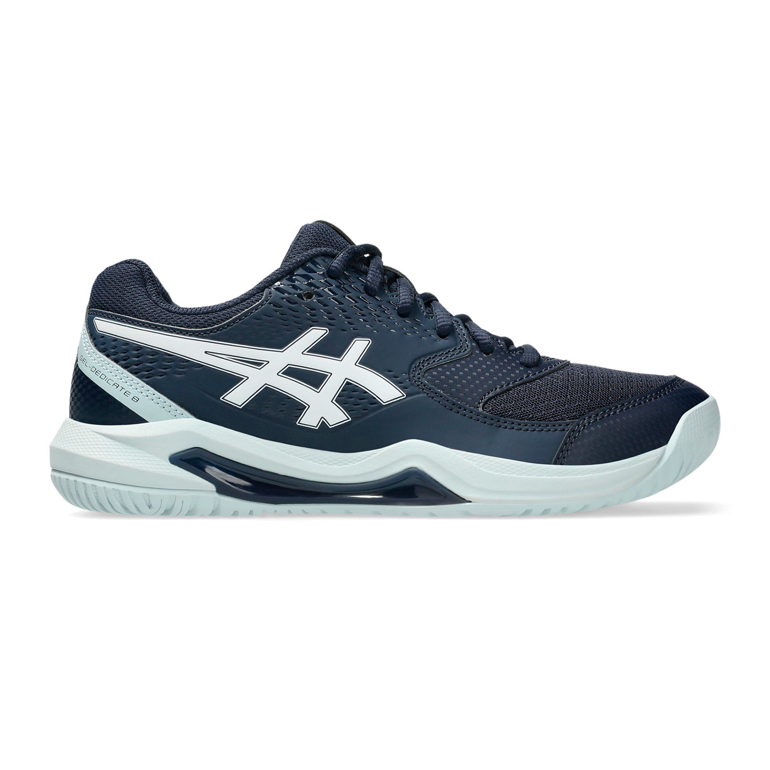ASICS Gel-Dedicate 8 Chaussures toutes surfaces Femmes - bleu foncé, blanc