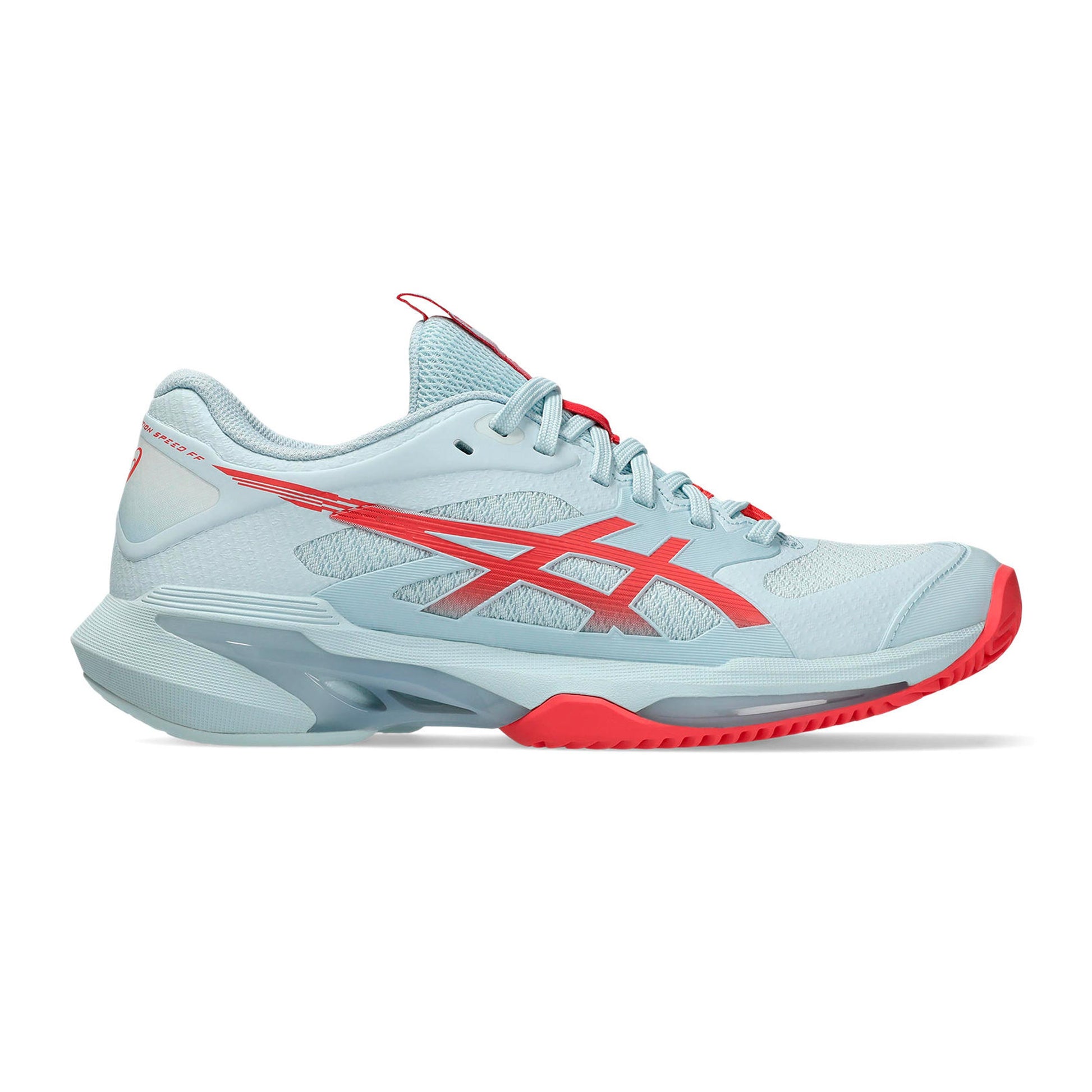 ASICS Solution Speed FF 4 Chaussure terre battue Femmes - bleu clair, pink fluo