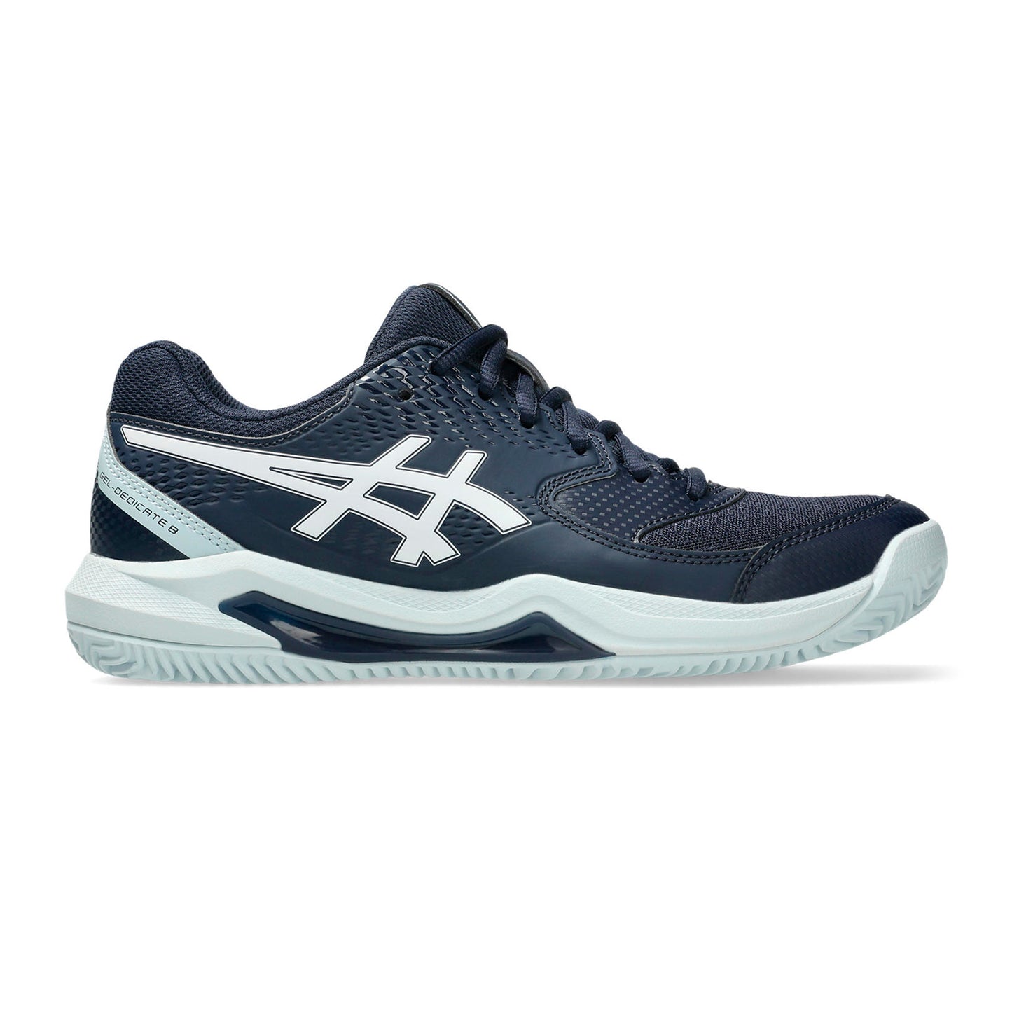 ASICS Gel-Dedicate 8 Chaussure terre battue Femmes - bleu foncé, blanc