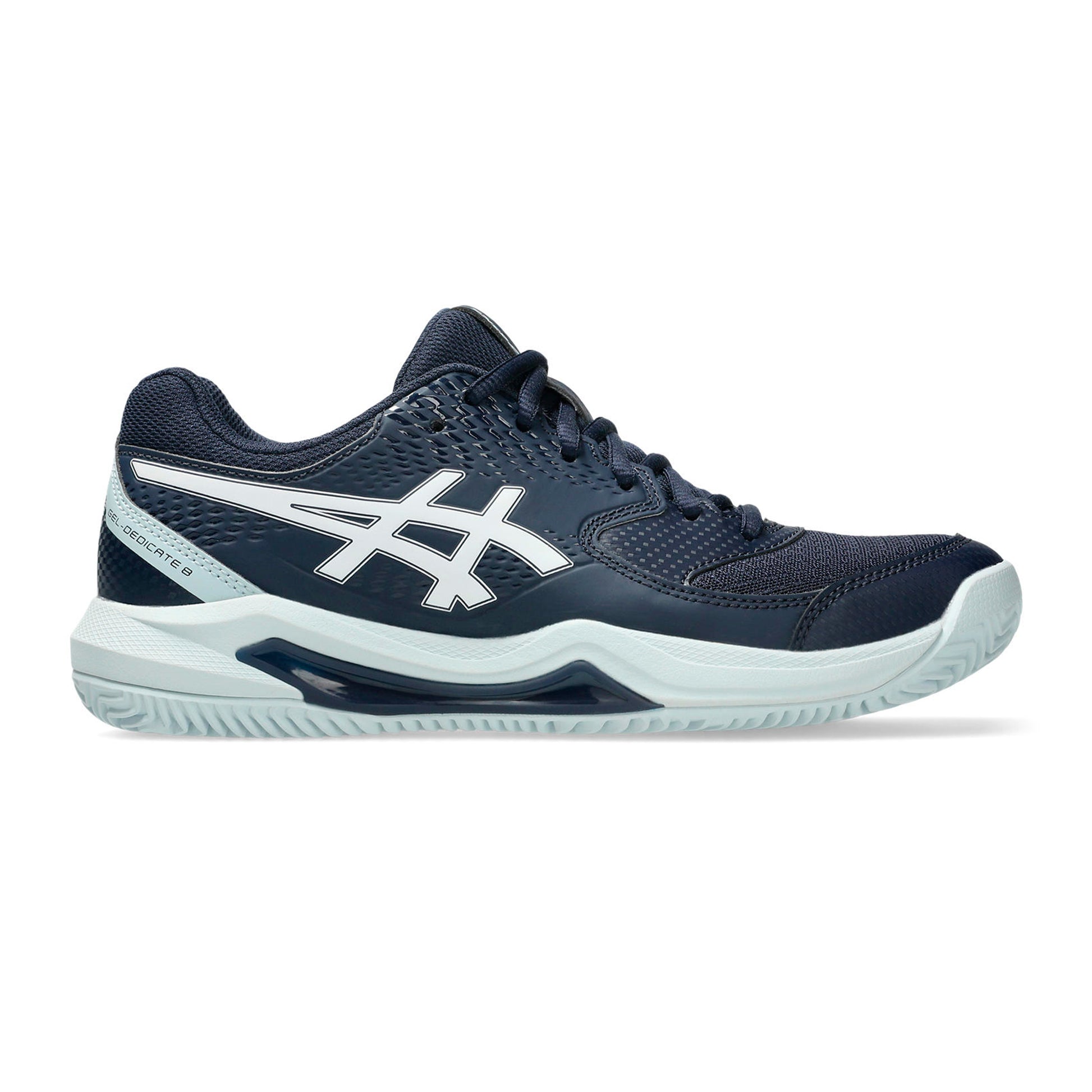 ASICS Gel-Dedicate 8 Chaussure terre battue Femmes - bleu foncé, blanc