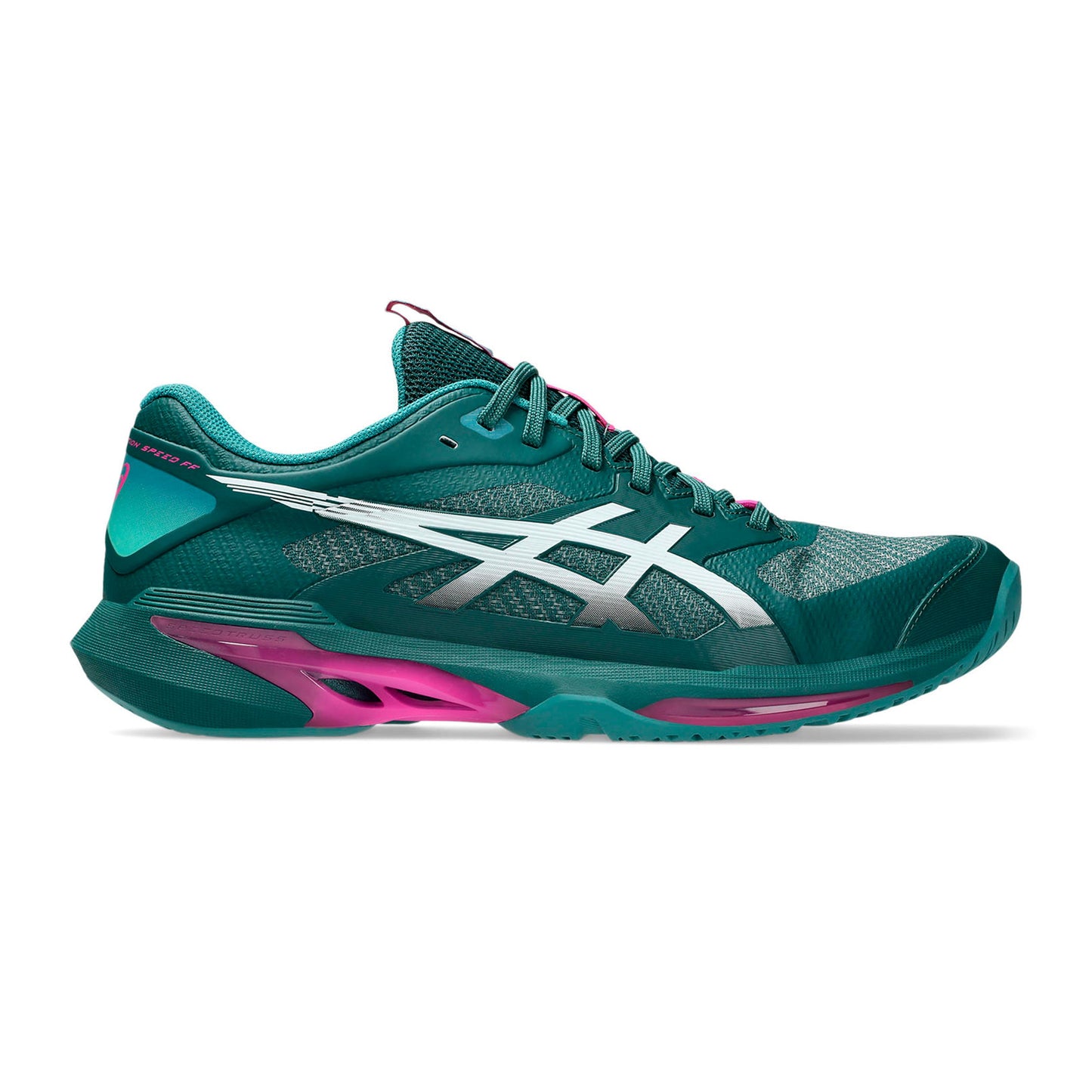 ASICS Solution Speed FF 4 Chaussures toutes surfaces Hommes - bleu petrol, rose