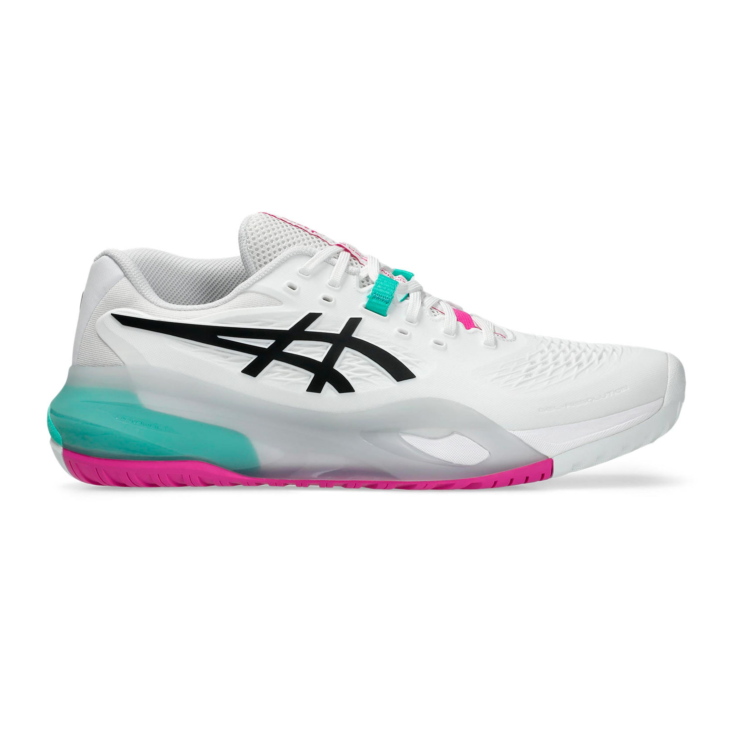 ASICS Gel-Resolution X Chaussures toutes surfaces Hommes - blanc, turquoise