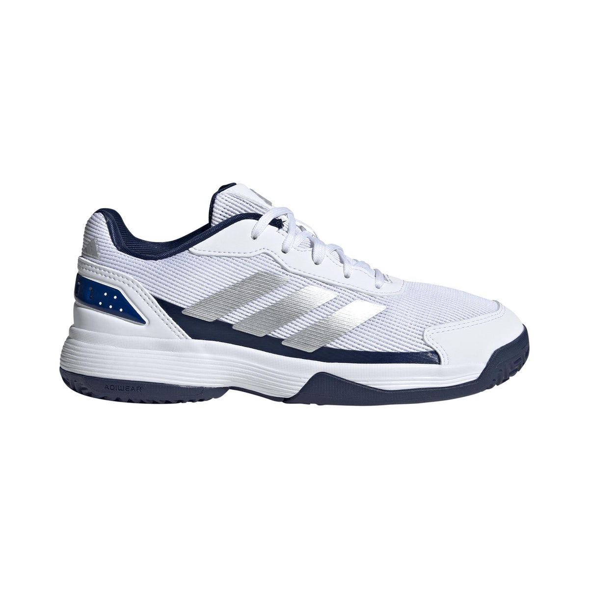 adidas Crazyquick Chaussures padel Enfants - blanc, bleu foncé