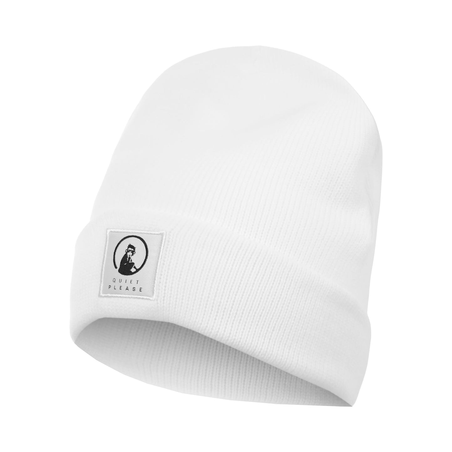 Quiet Please Get Warm Bonnet Unisex-blanc