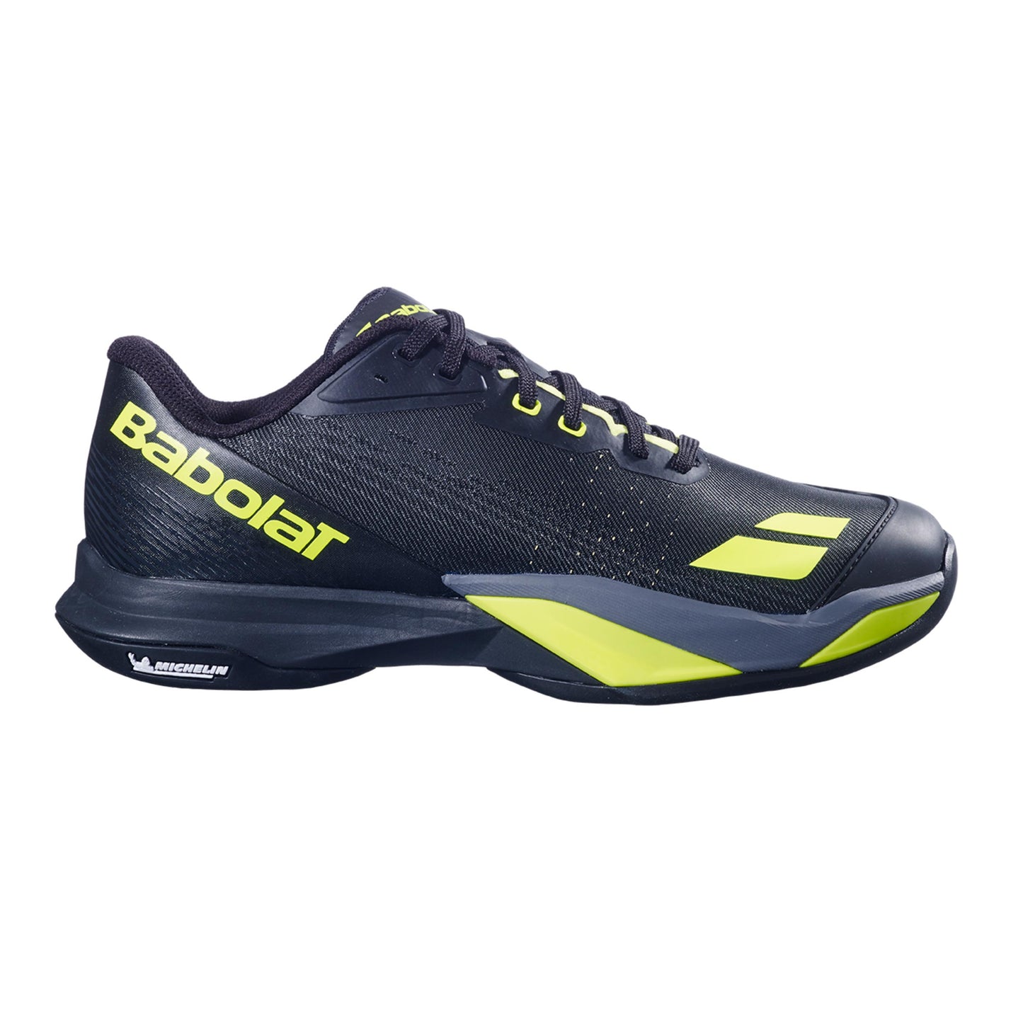Babolat Jet Mach 4 Chaussures toutes surfaces Hommes - noir, jaunes fluo