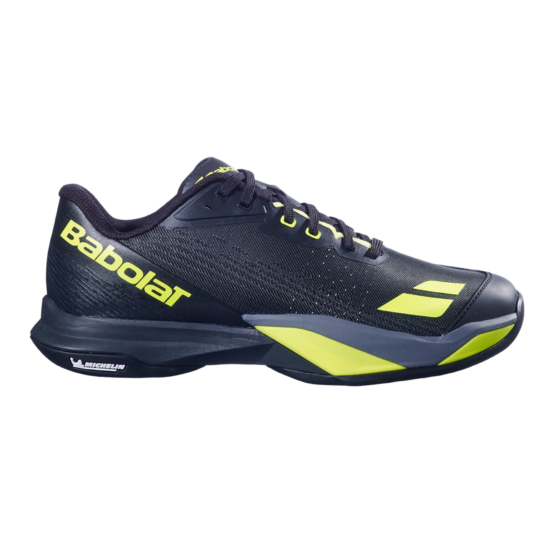 Babolat Jet Mach 4 Chaussures toutes surfaces Hommes - noir, jaunes fluo
