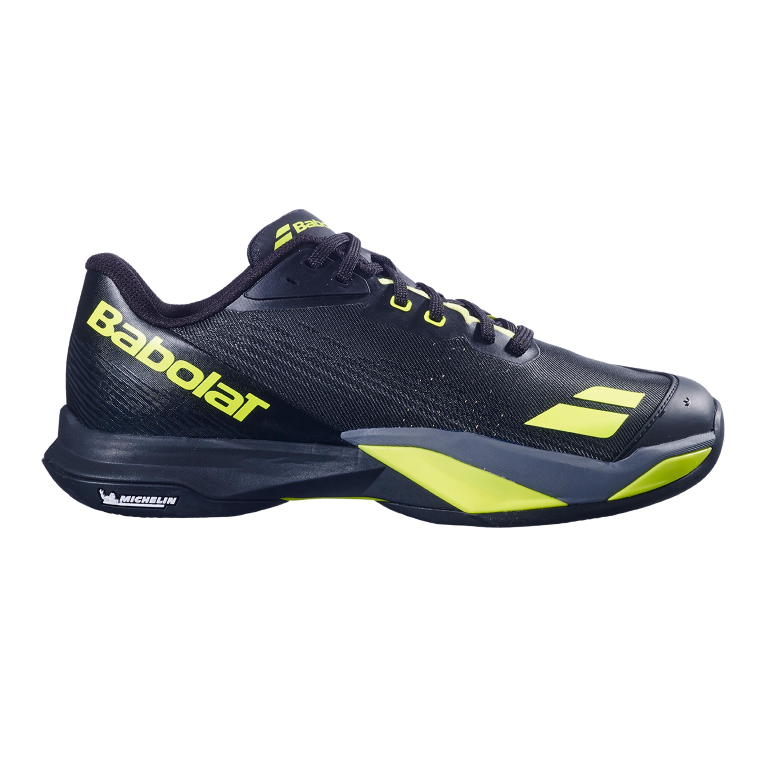 Babolat Jet Mach 4 Chaussure terre battue Hommes - noir, jaunes fluo