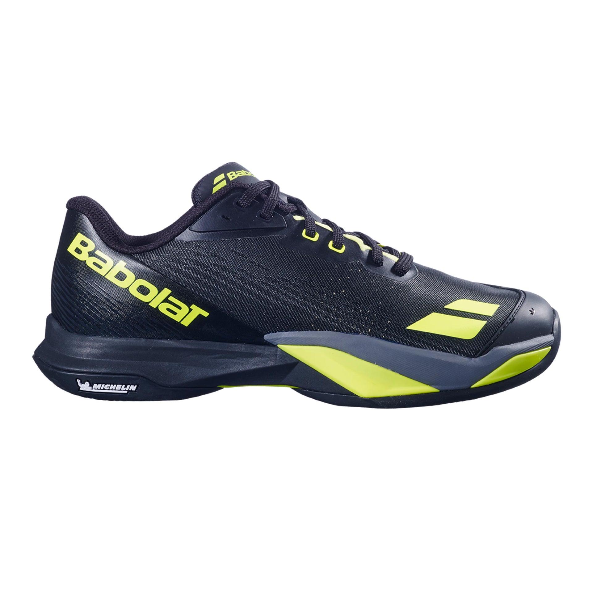 Babolat Jet Mach 4 Chaussure terre battue Hommes - noir, jaunes fluo