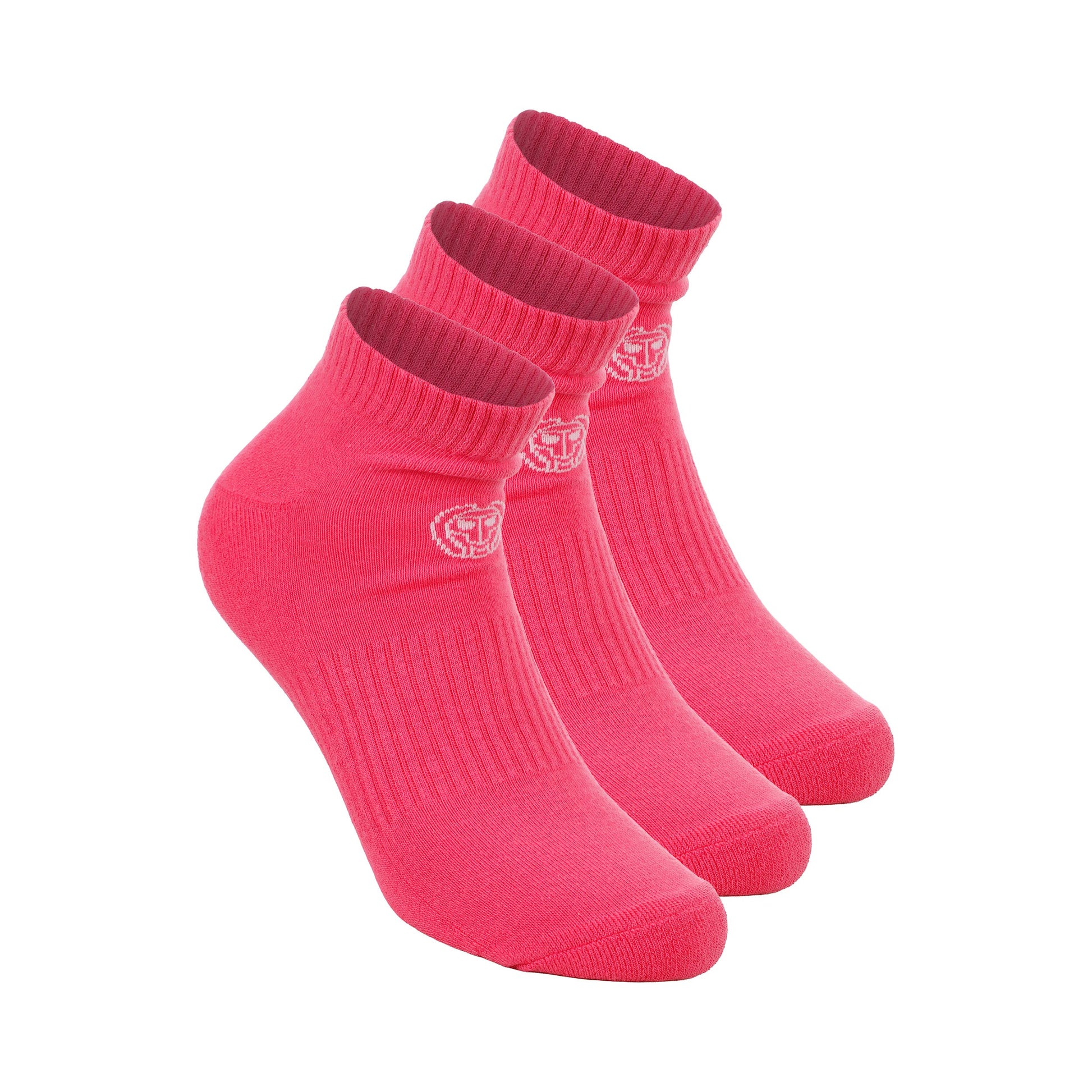 BIDI BADU Crew Performance Chaussettes de tennis Pack de 3 -pink