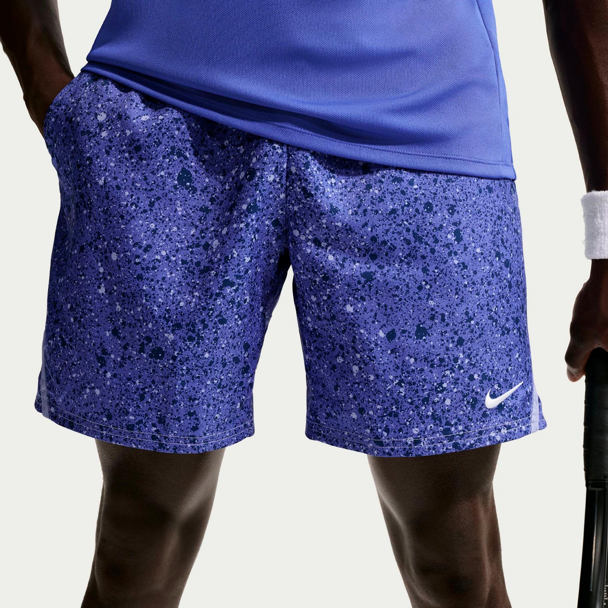 Nike Court Dri-Fit Victory 7in Shorts Hommes-bleu, bleu gris