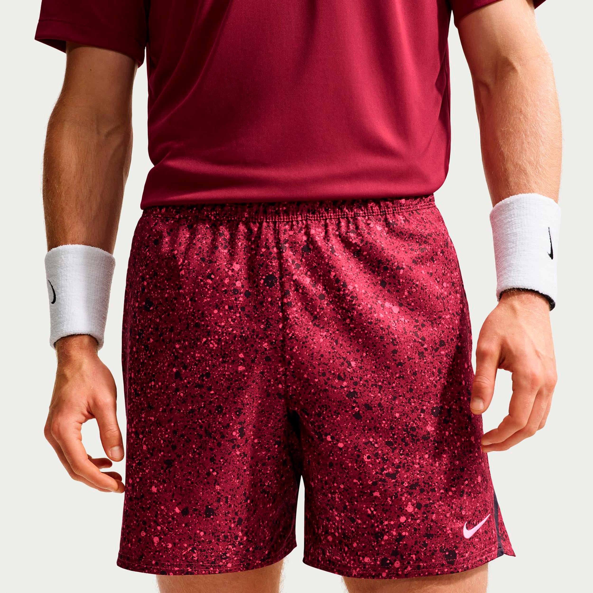 Nike Court Dri-Fit Victory 7in Shorts Hommes - rouge vin