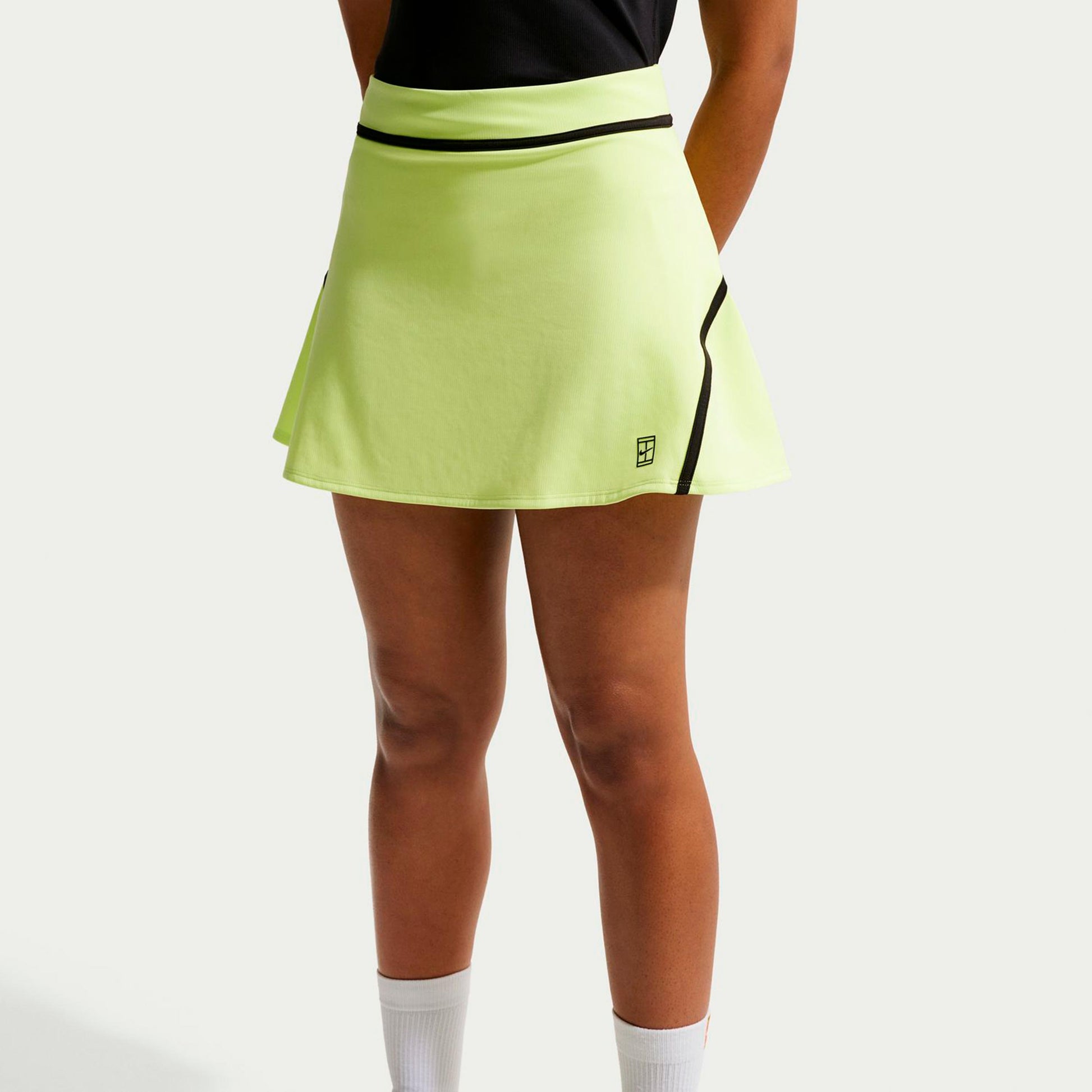 Nike Court Dri-Fit Advantage High Rise Jupe Femmes-jaune lemon