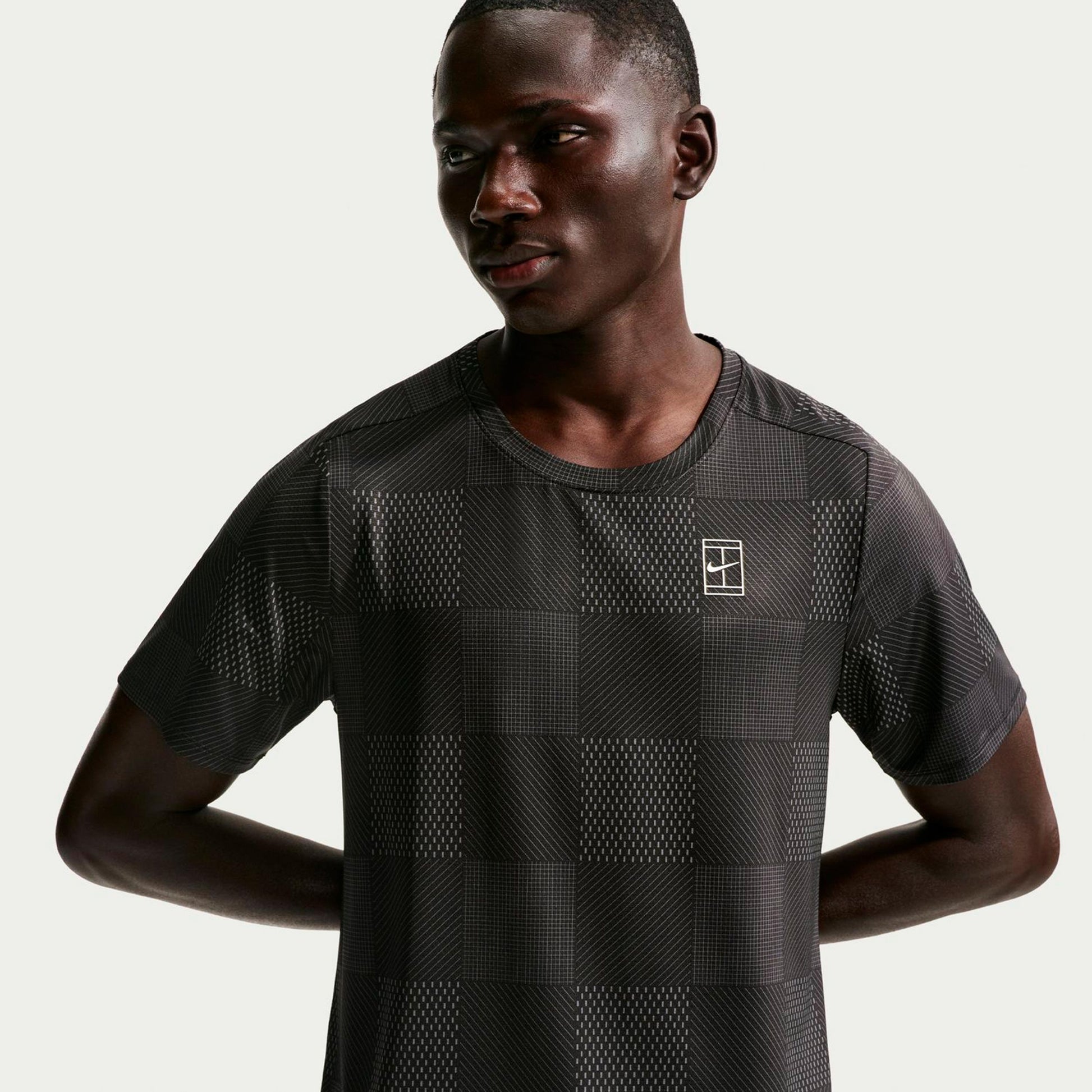 Nike Court Dri-Fit Advantage T-shirt Hommes-noir