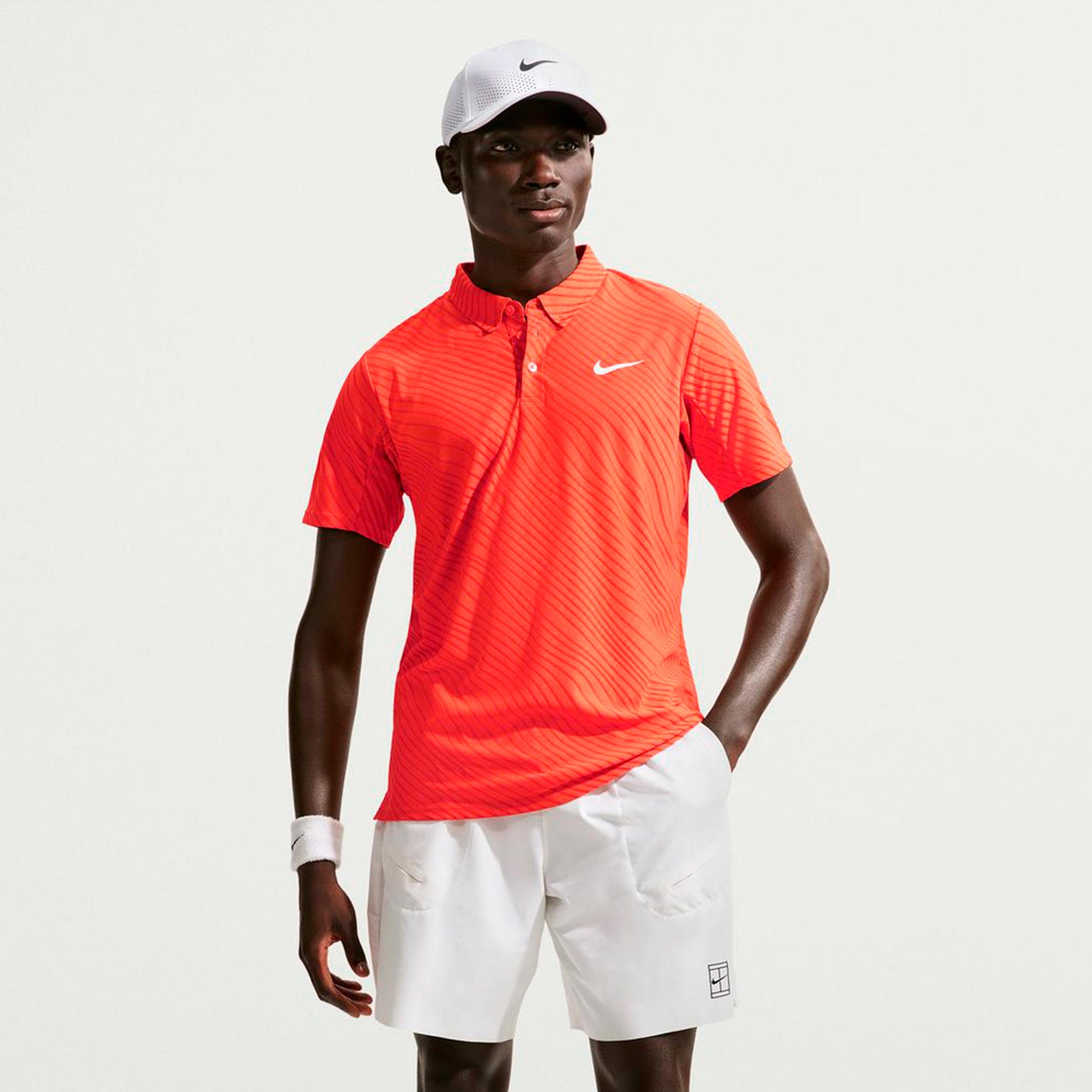 Nike Court Dri-Fit Advantage Slam Polo Hommes-orange